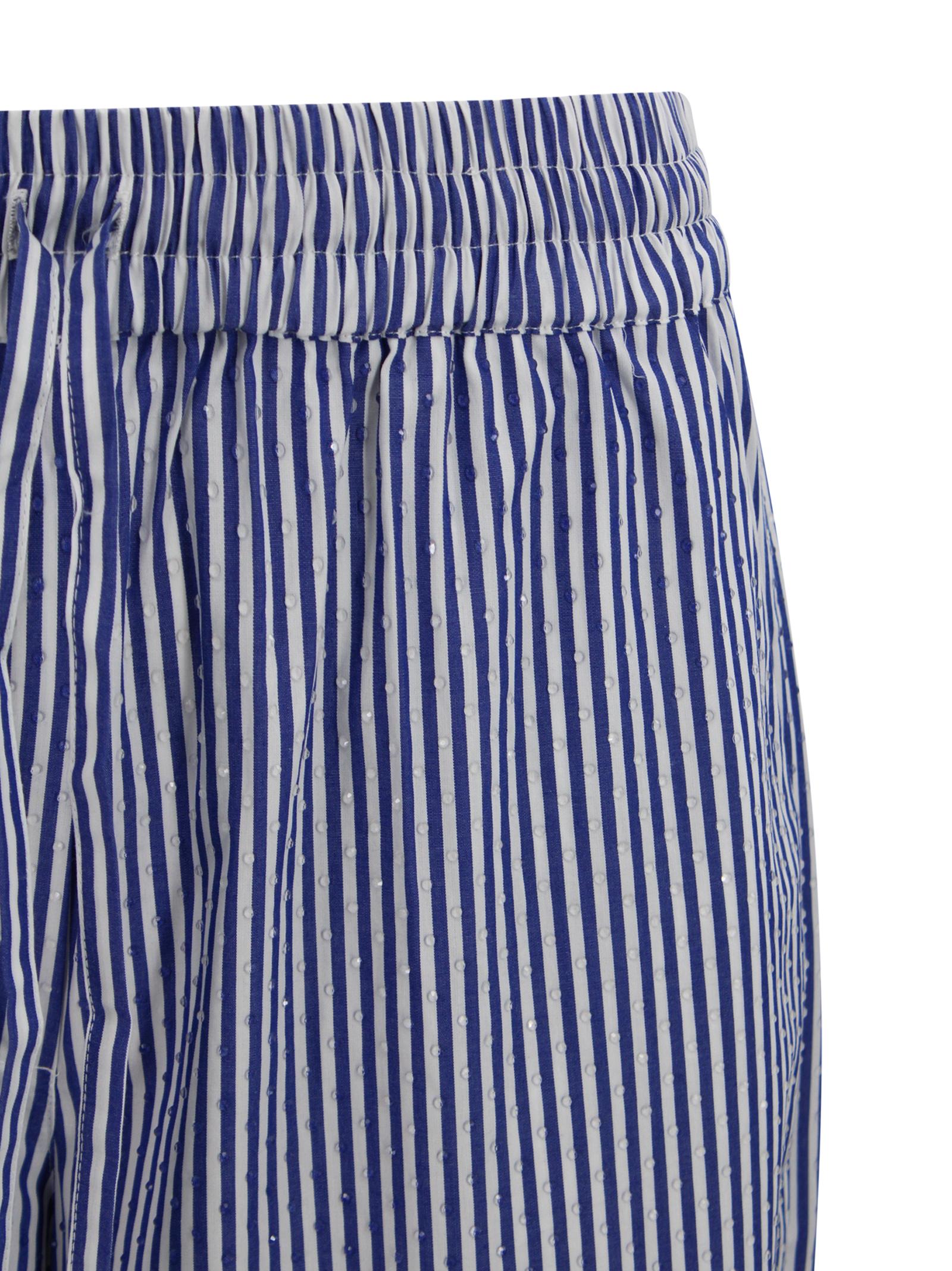 Pantaloni in cotone con strass e coulisse P.A.R.O.S.H. D230764 883 