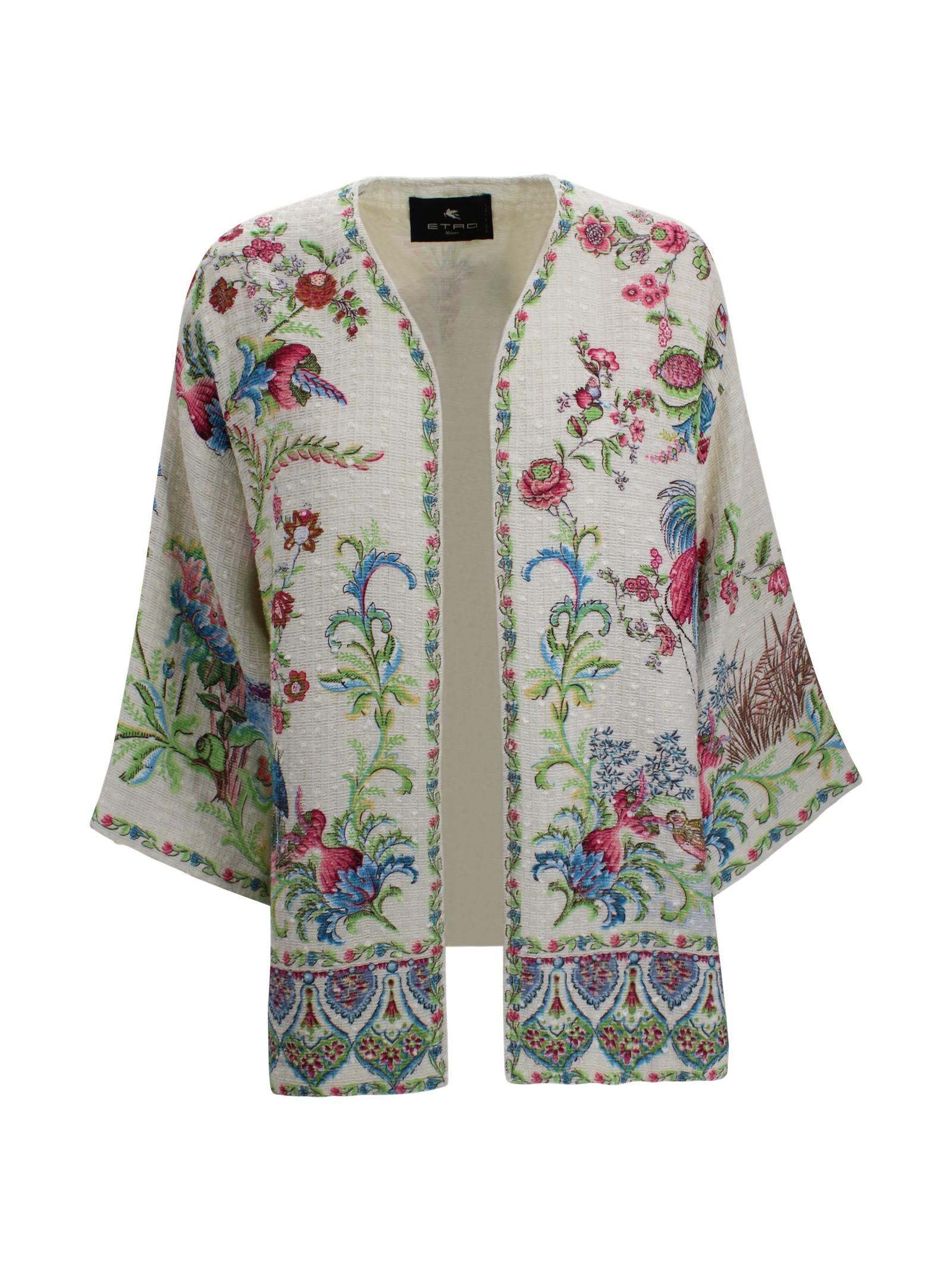 Kesa in tessuto stuoia con motivo floreale Etro Milano WRCA0024 AKH04X0802 