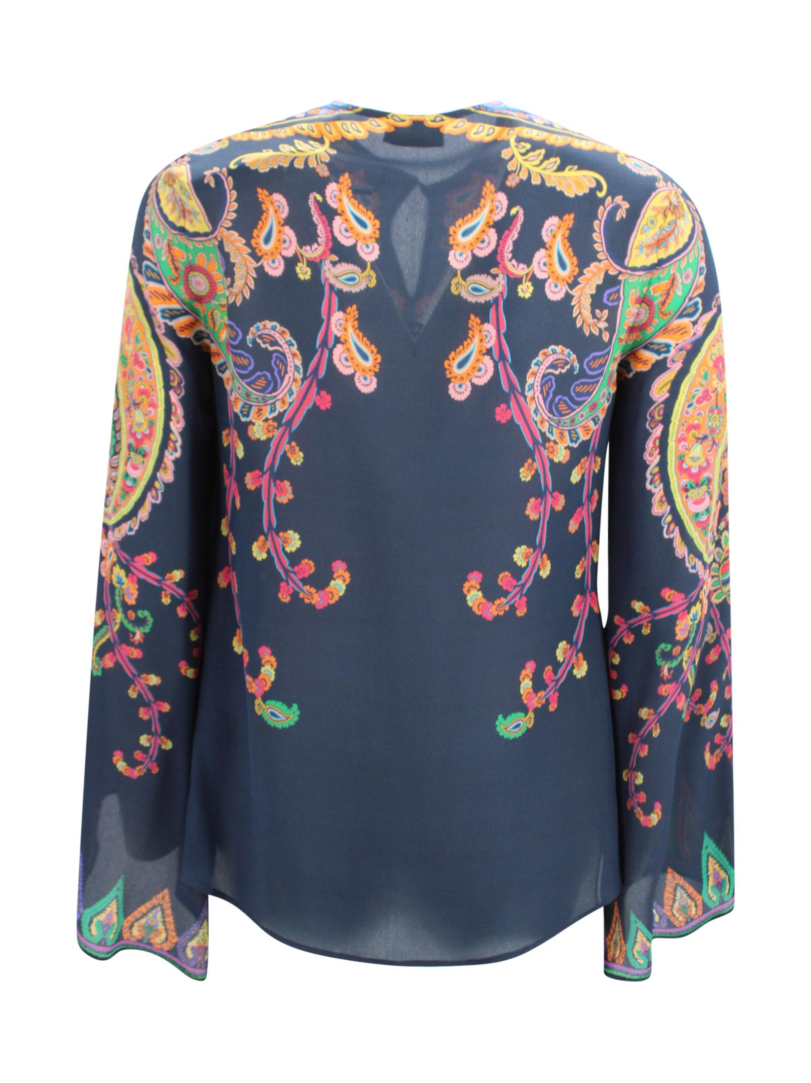 Blusa con Stampa Paisley Etro Milano WRJA0162 AKG23X0883 