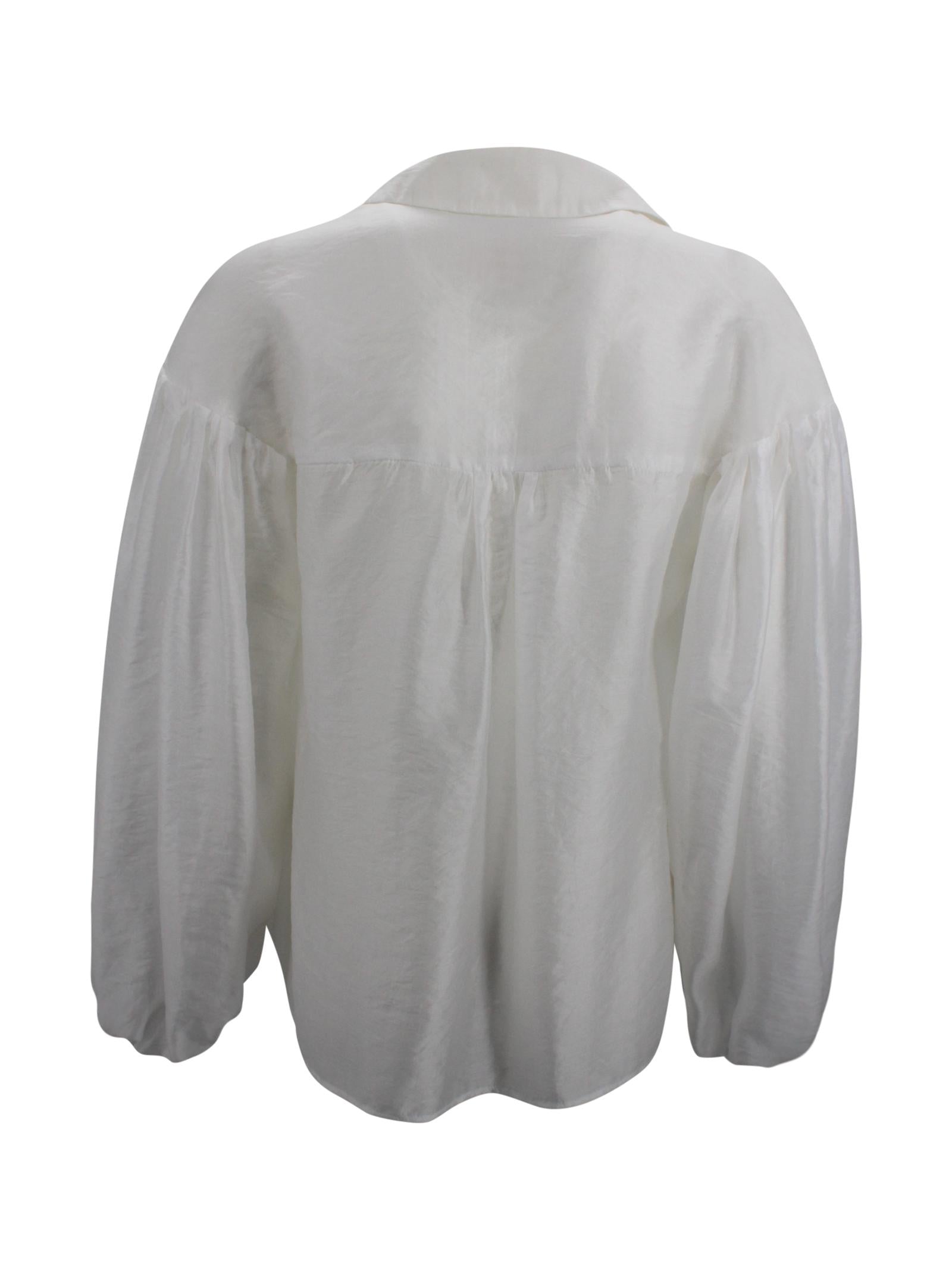Camicia in seta con maniche oversize Trame Auree MIRTA P044U100 