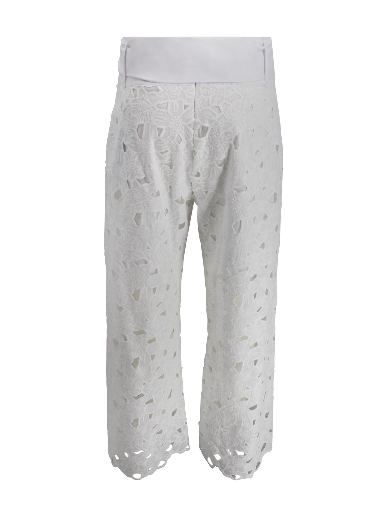 Pantaloni in cotone sangallo con cintura D. Exterior 62831 01 