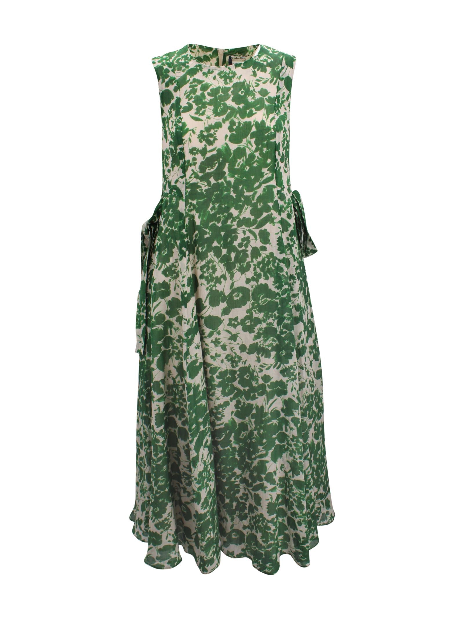 Abito lungo smanicato con stampa S MAXMARA 2 2619221023600 005 