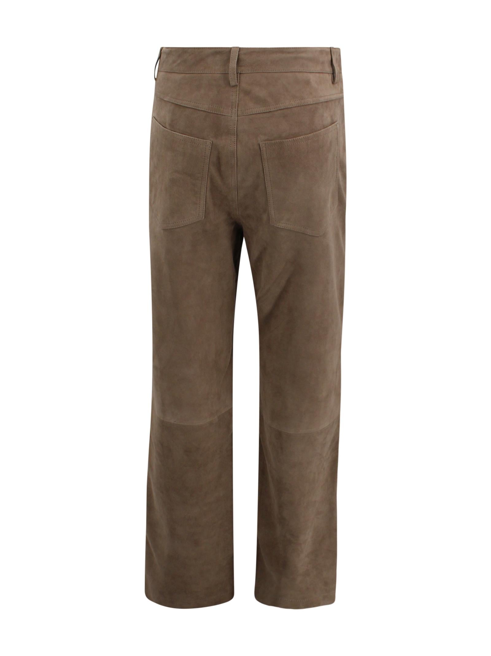 Pantaloni dritti in pelle scamosciata Rotate 1154241683 1683 