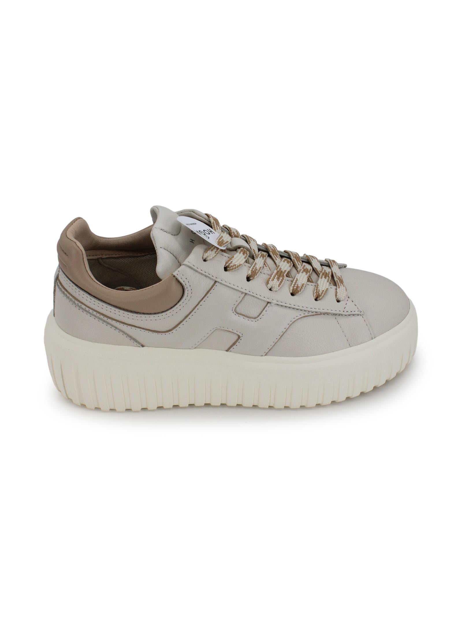 Sneakers in pelle con suola plateau HOGAN HXW6450FE93UY80FR7 B013 