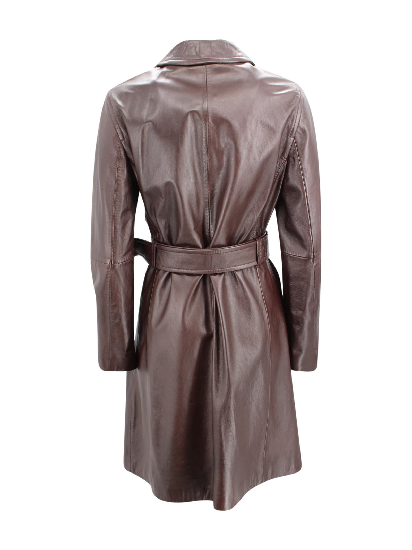 Trench Amaca in pelle Max Mara Studio 2616471011600 002 