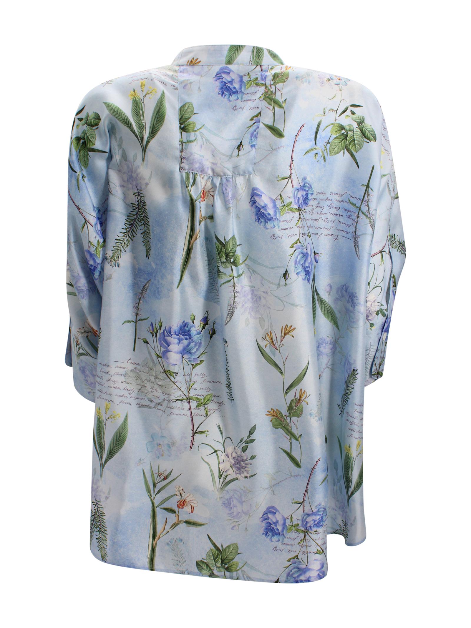 Camicia in seta con colletto coreana Trame Auree MARISOL P050F300 