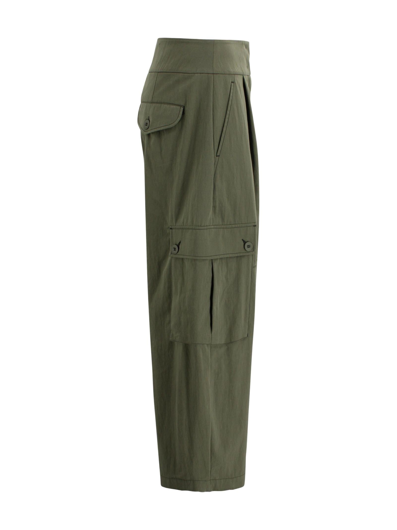 Pantalone workwear con maxi tasche cargo Max Mara Weekend 2615131101600 004 