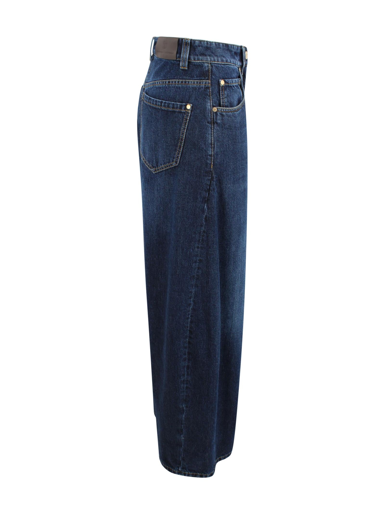 Jeans con bottoni Brunello Cucinelli MA095P4059 C9370 