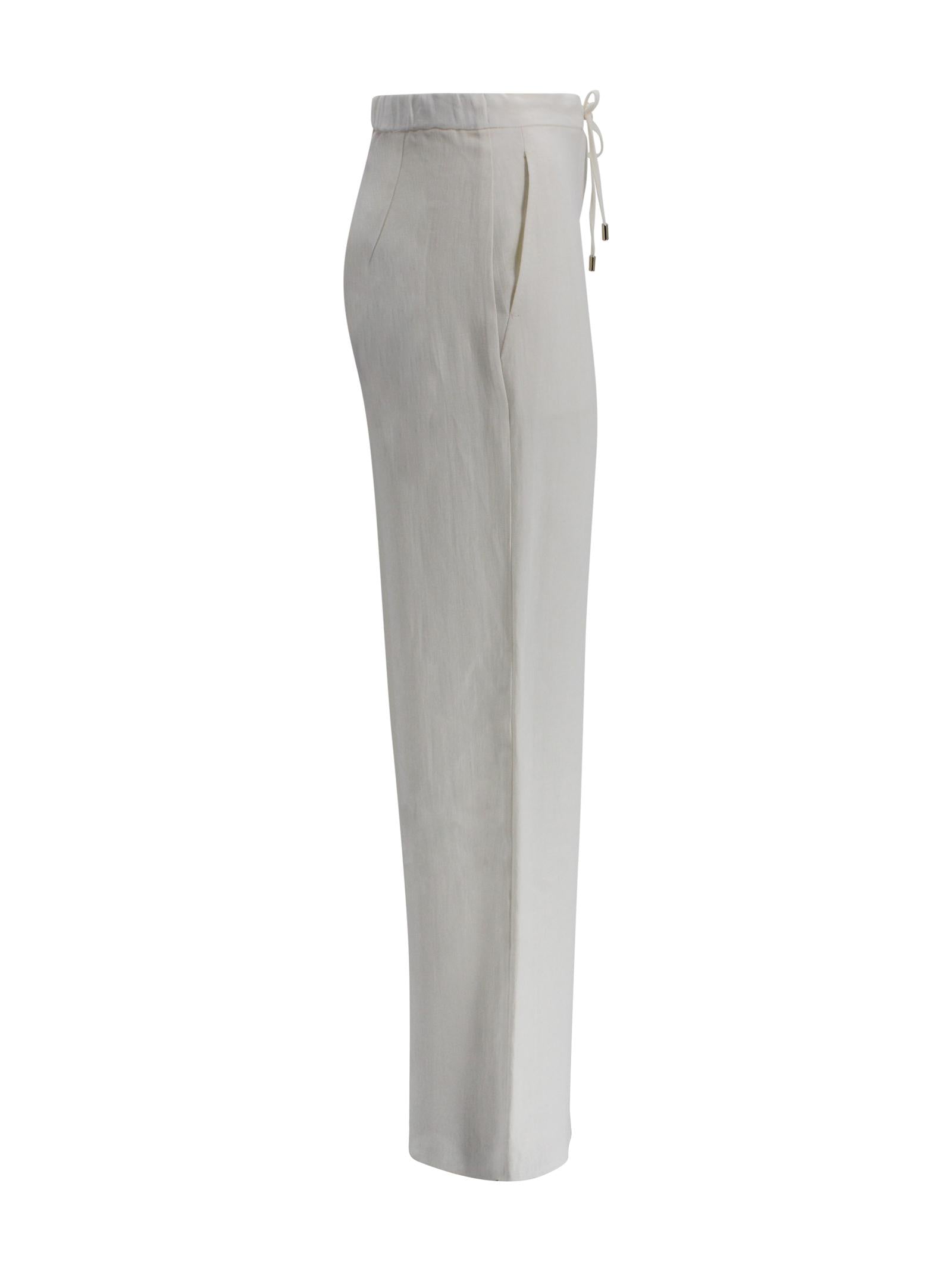 Pantalone Pelota modello jogging in lino Max Mara Studio 2616131042600 015 