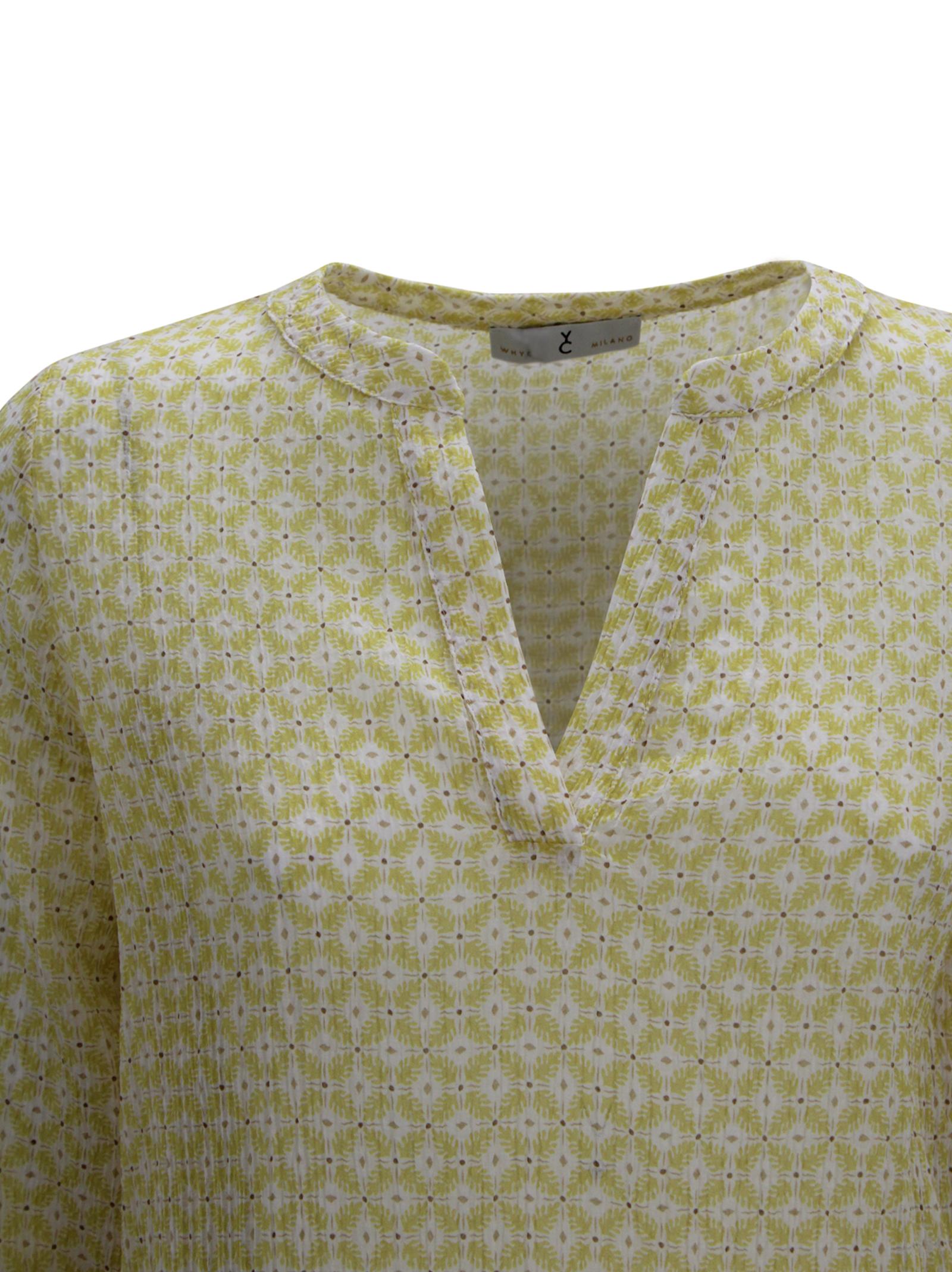 Polo in Lino con Scollo a V Whyci WH1503 6043 