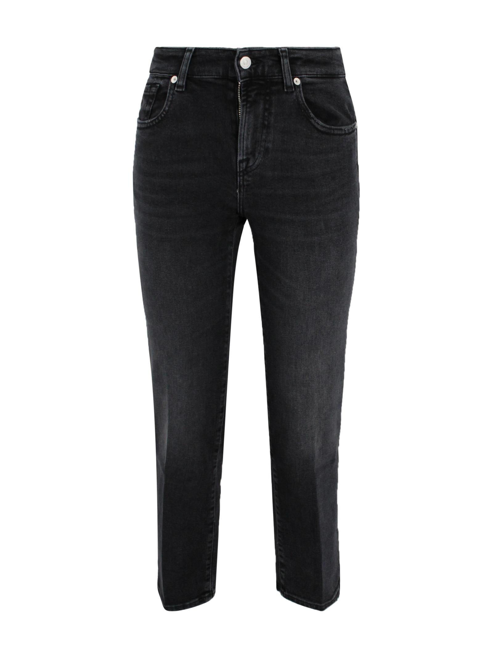 Jeans Calie Straight nero 7 FOR ALL MANKIND 7UD00C32 U71NU 