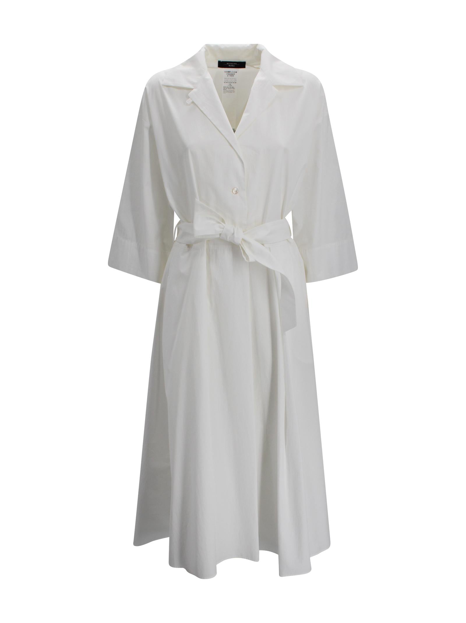 Abito Chemisier Midi in Popeline di Cotone Max Mara Weekend 2615221062600 005 