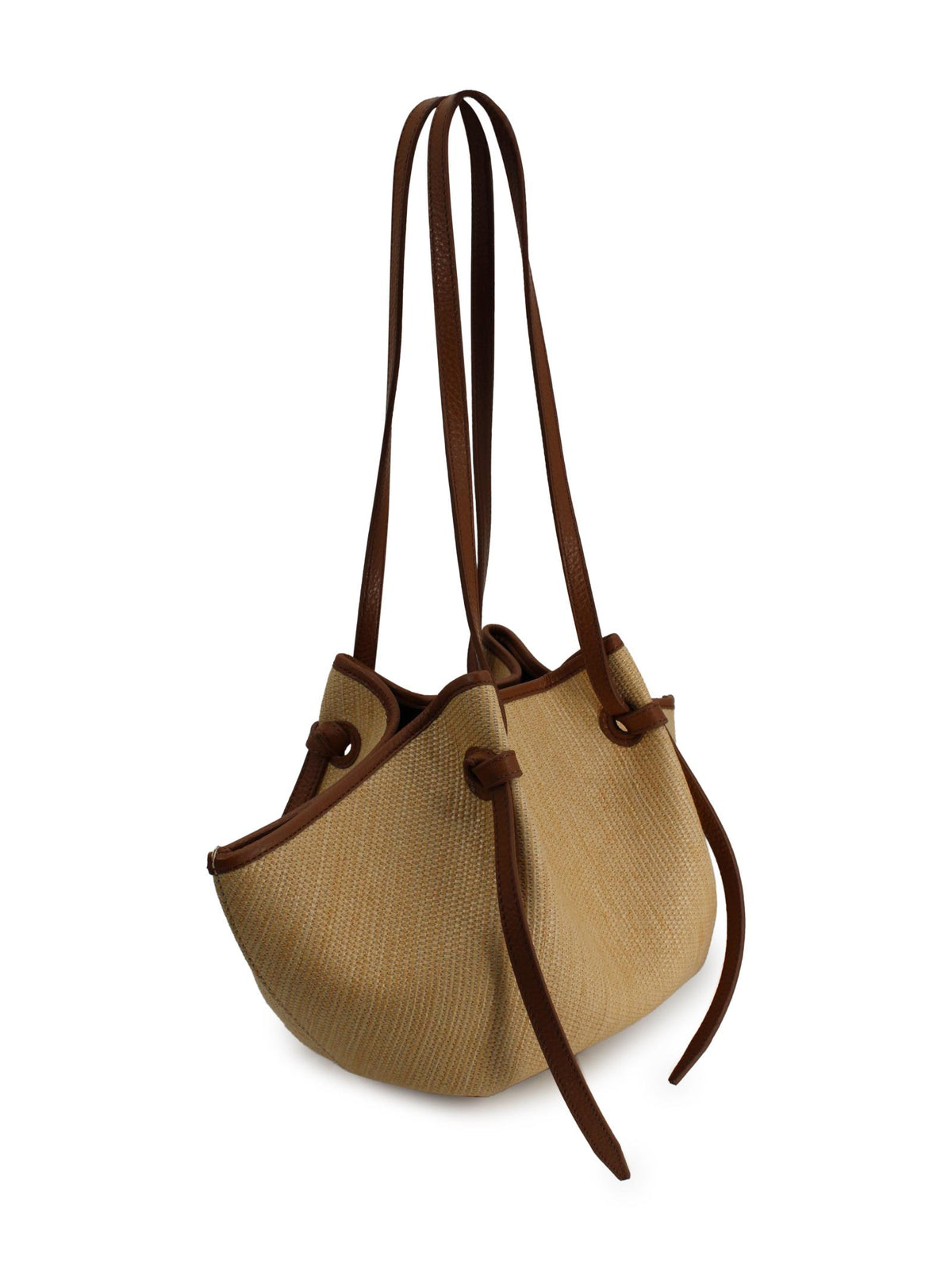 Borsa a Spalla "Mochi" in Rafia Intrecciata Yuzefi MOCHI 02 