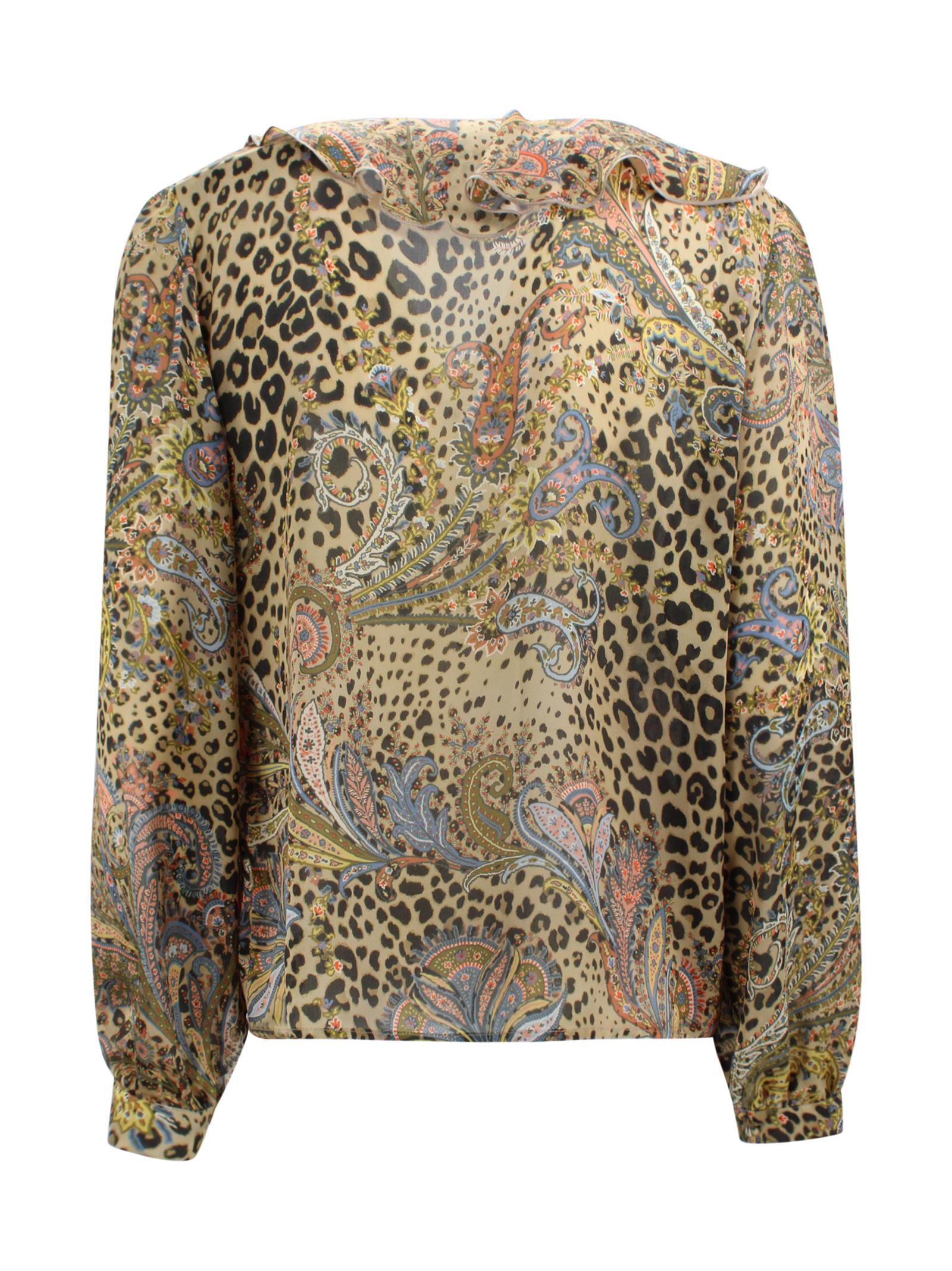 Camicia in Seta con Stampa Animalier Etro Milano WRIA0094 99SA1N9X0826 