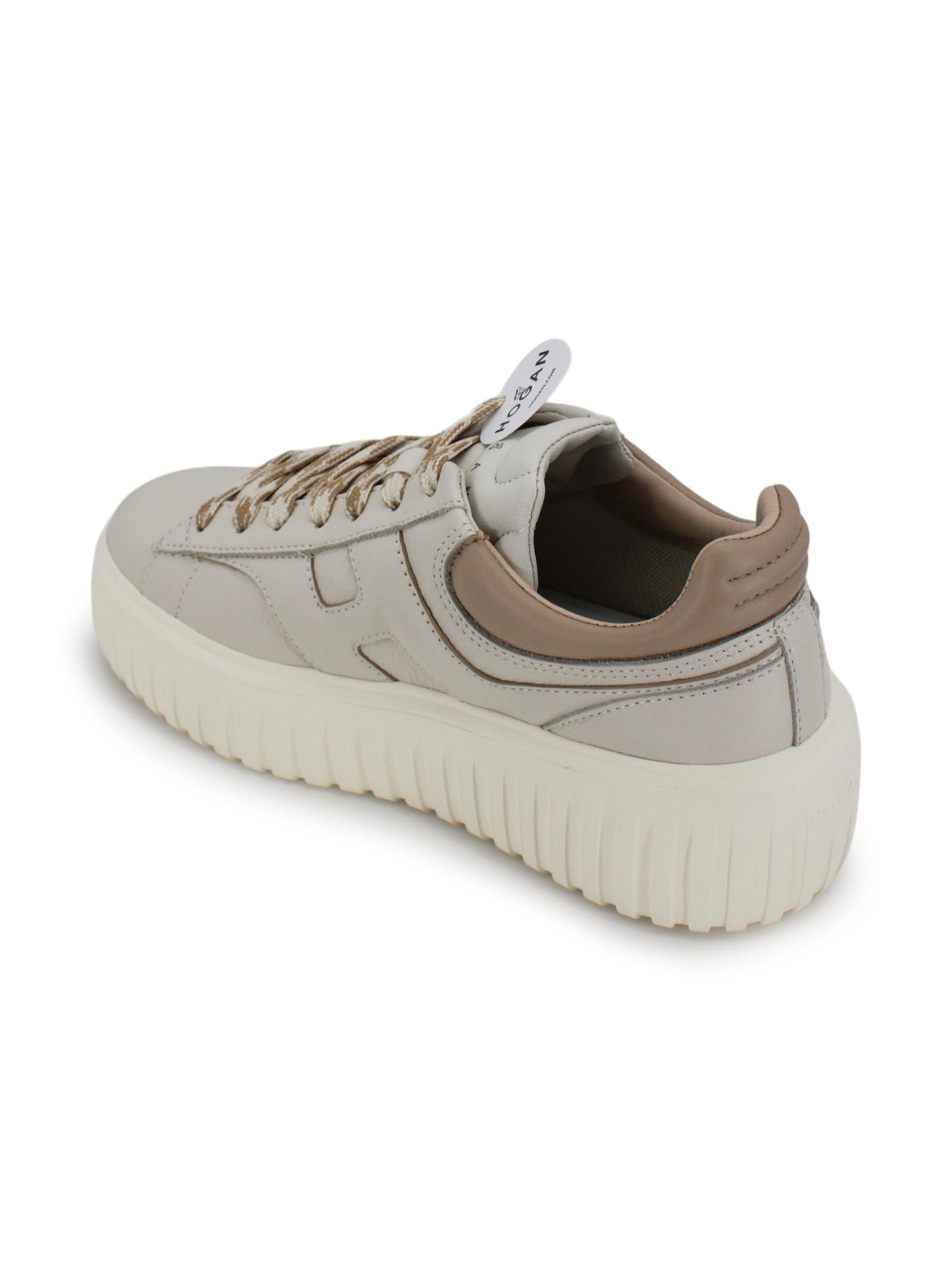 Sneakers in pelle con suola plateau HOGAN HXW6450FE93UY80FR7 B013 
