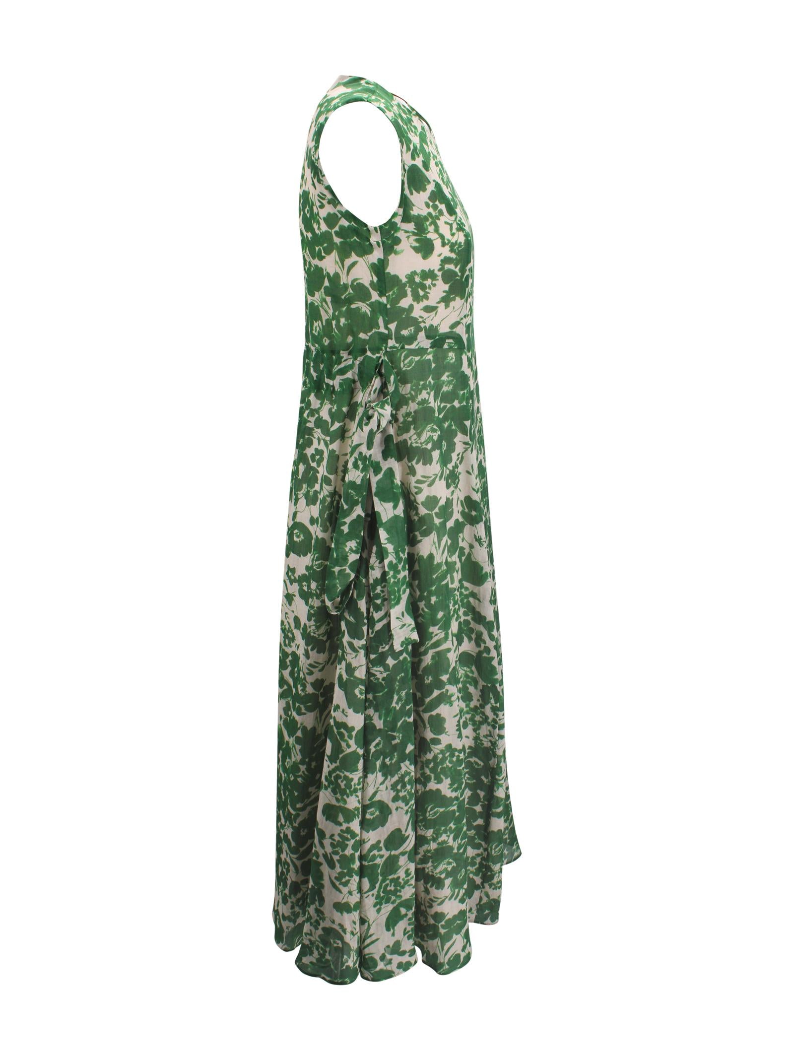 Abito lungo smanicato con stampa S MAXMARA 2 2619221023600 005 