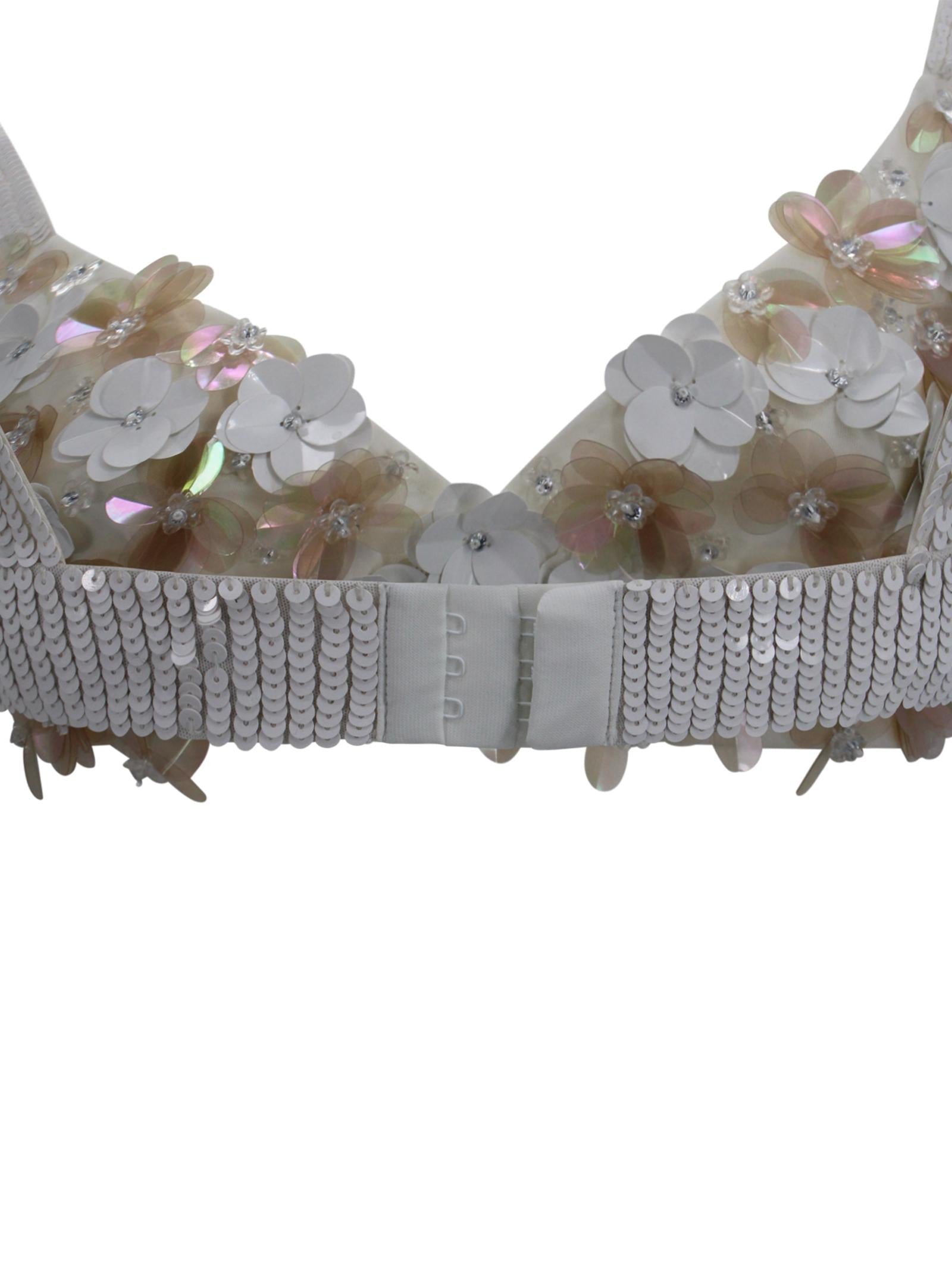 Top corto con paillettes P.A.R.O.S.H. D311708 802 
