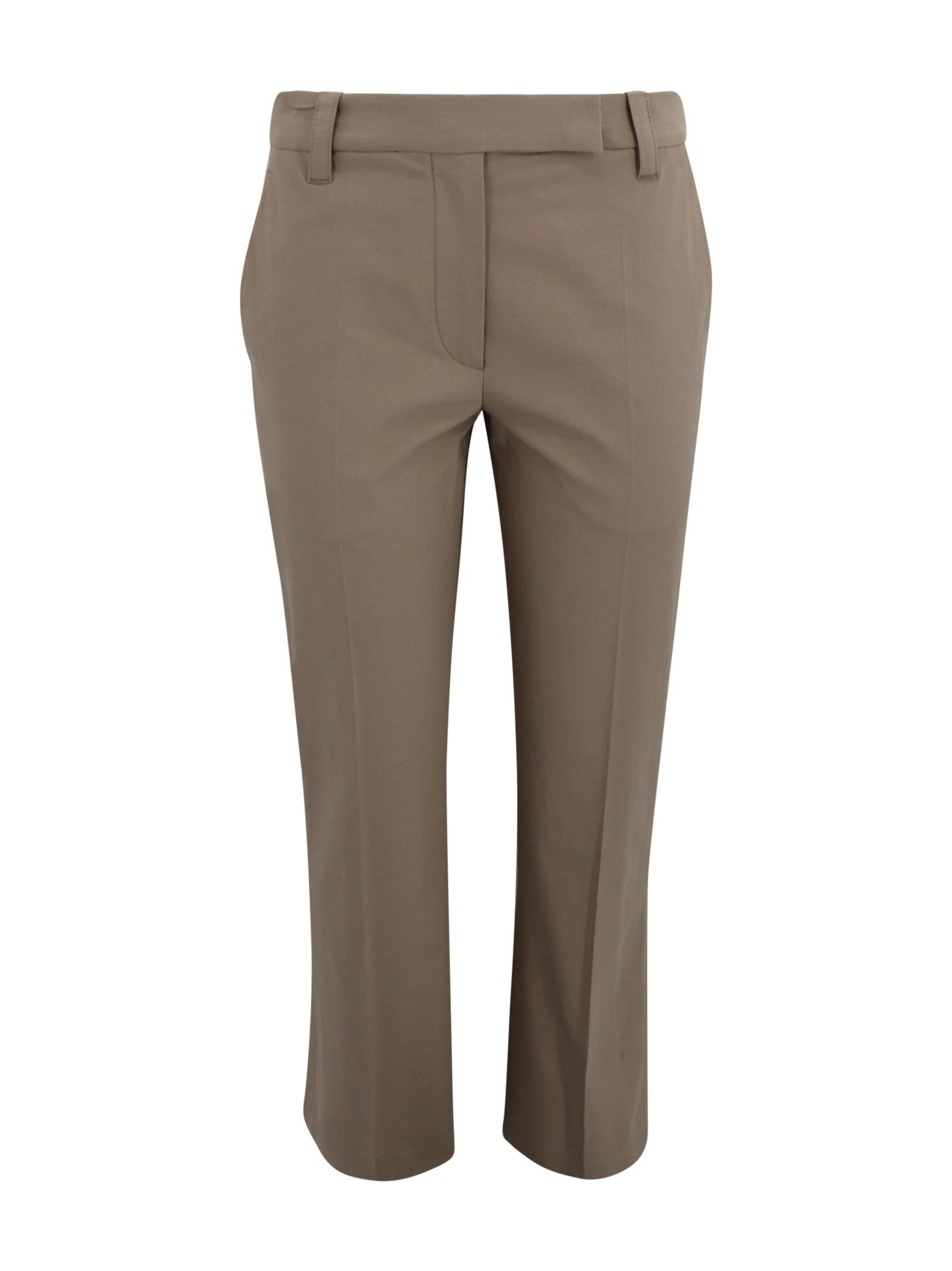 Pantaloni crop a vita media Brunello Cucinelli M0F70P9169 C9325 
