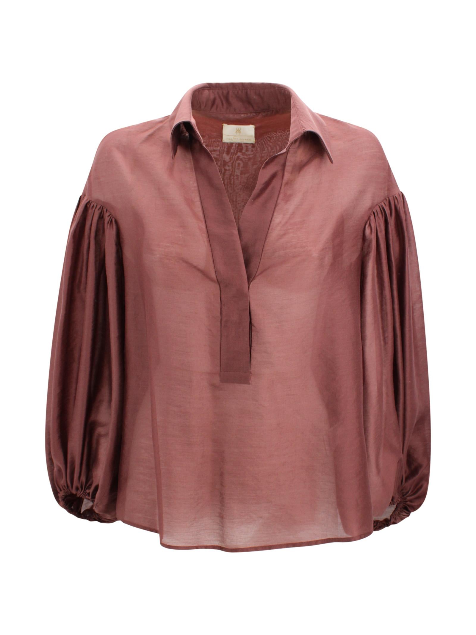 Camicia in seta con maniche oversize Trame Auree MIRTA P044U700 