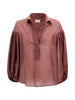 Camicia in seta con maniche oversize