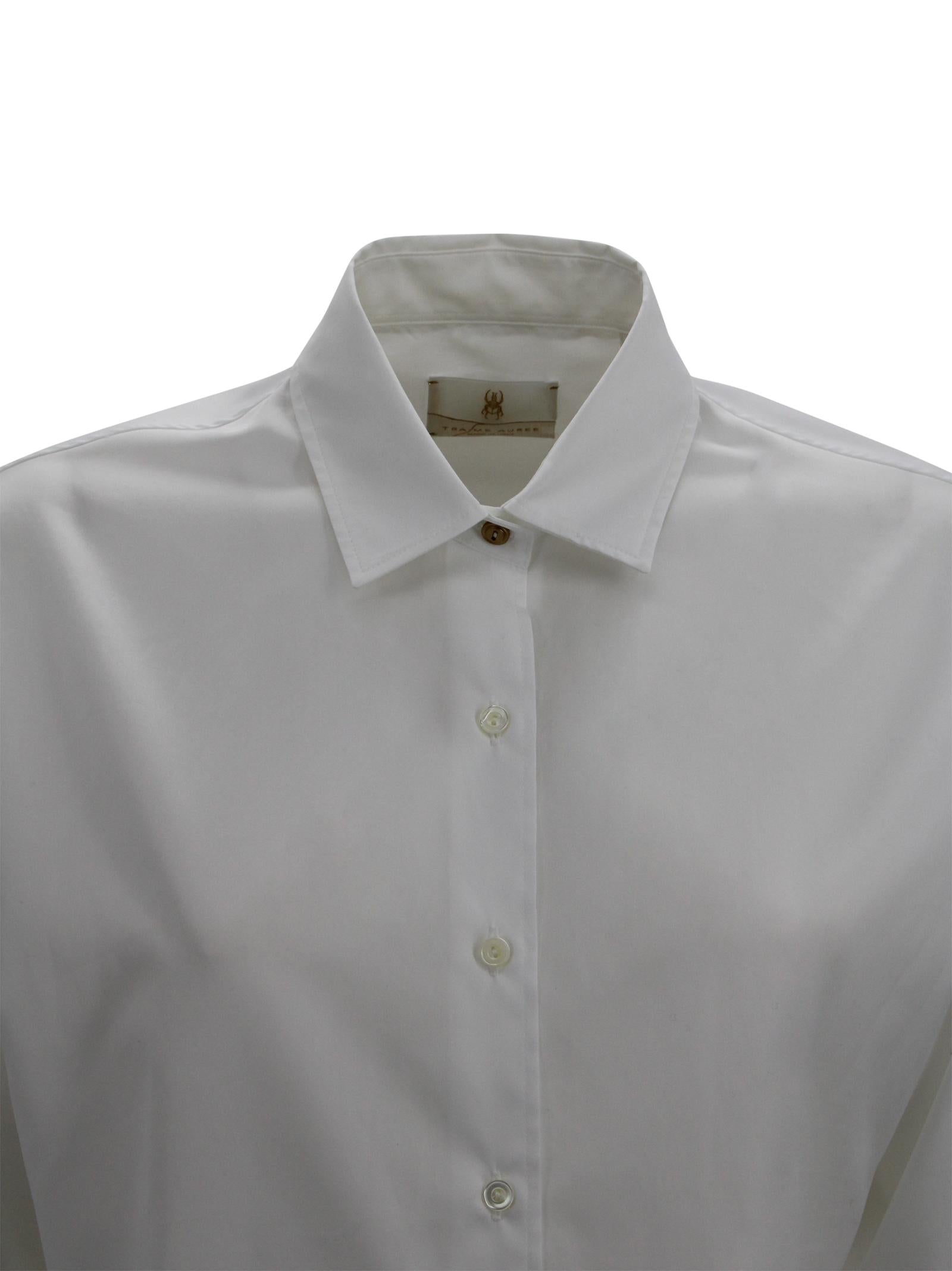 Camicia in cotone con maniche a tre quarti Trame Auree SOPHIE P001U100 