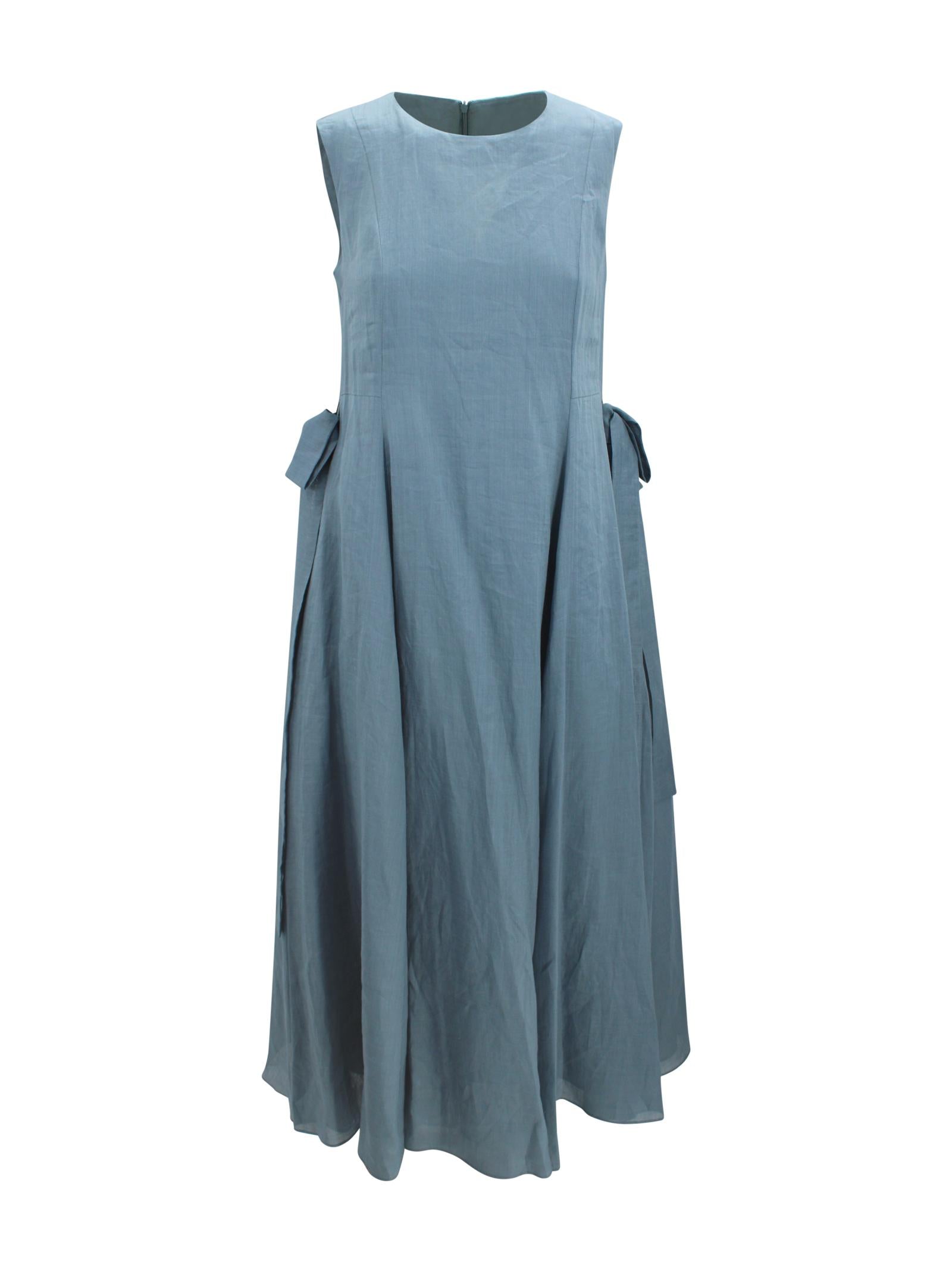 Abito lungo smanicato in ramiè S MAXMARA 2 2619221113600 016 