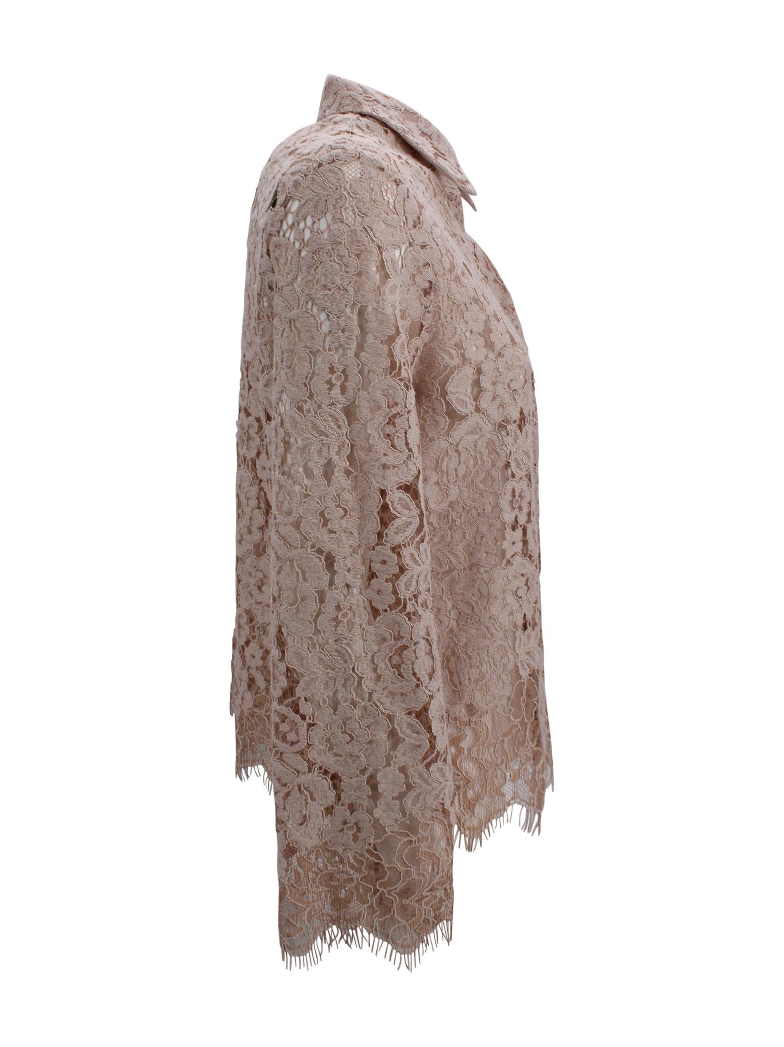 Camicia in pizzo con colletto classico D. Exterior 62806 05 