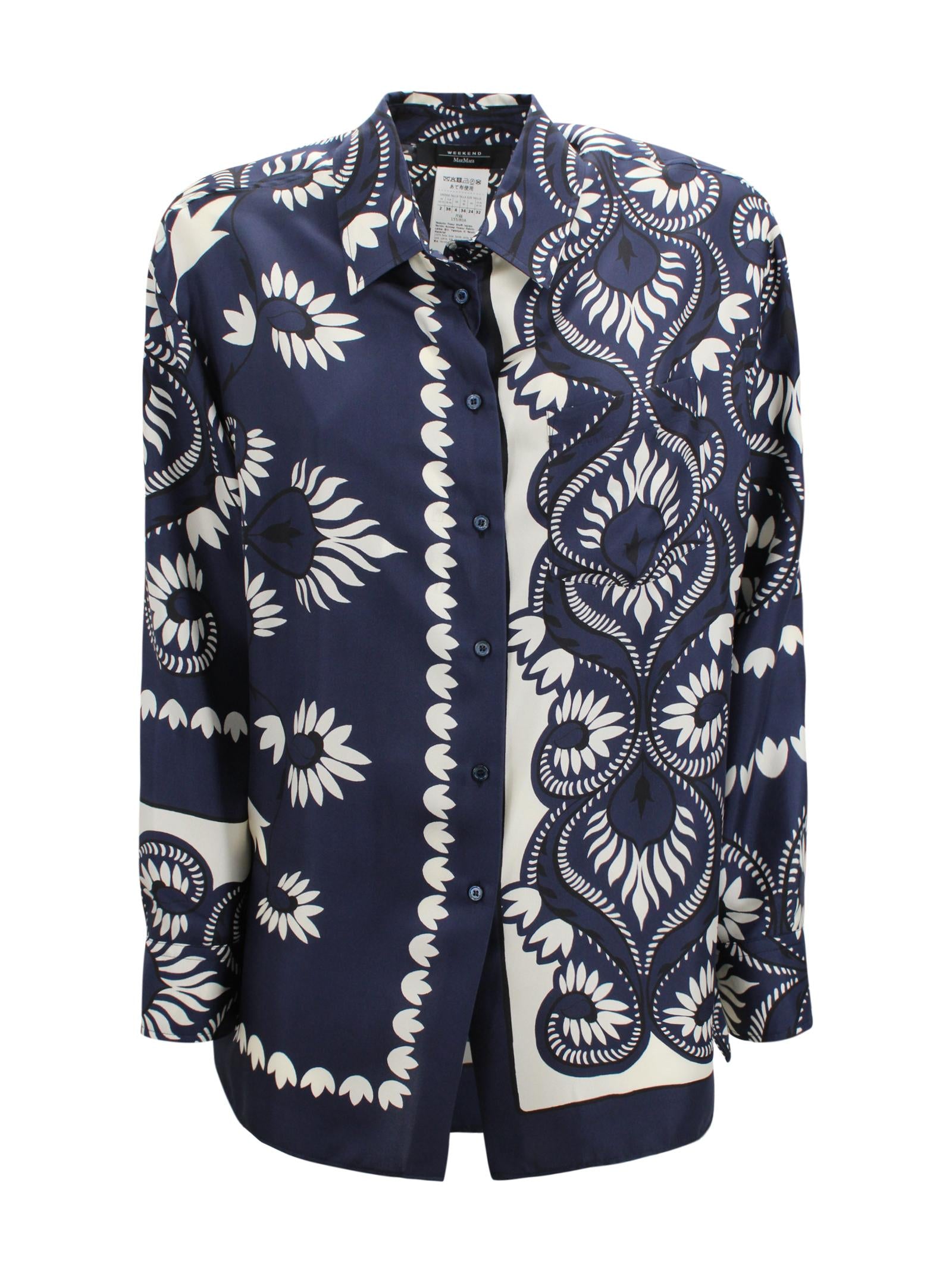 Camicia classica con motivo patchwork Max Mara Weekend 2615191011600 001 