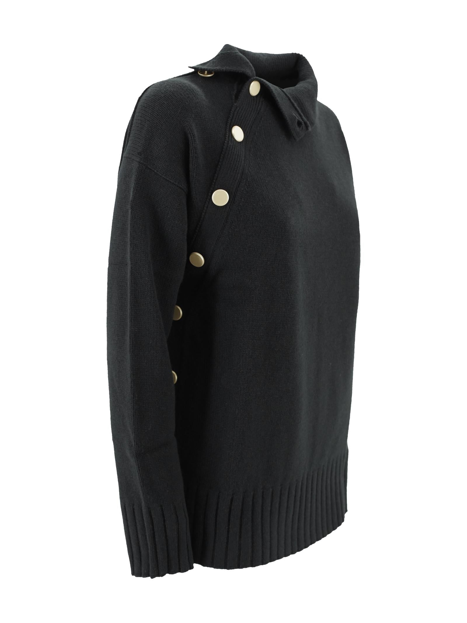 Maglia collo alto con bottoni Kujten F4804 81 