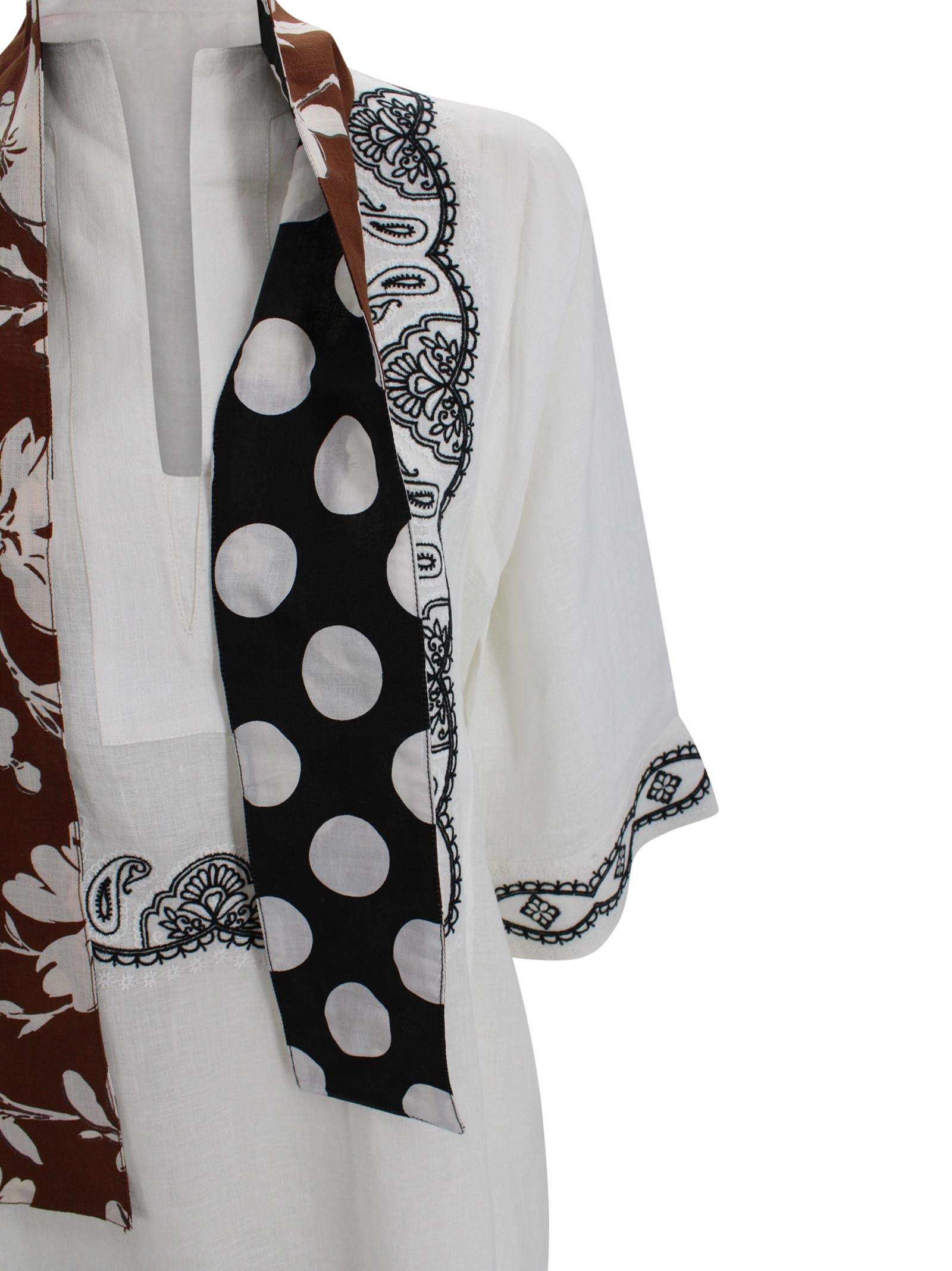 Kaftano "Riad" in Lino con Cintura Luxi of sea RL02 02 