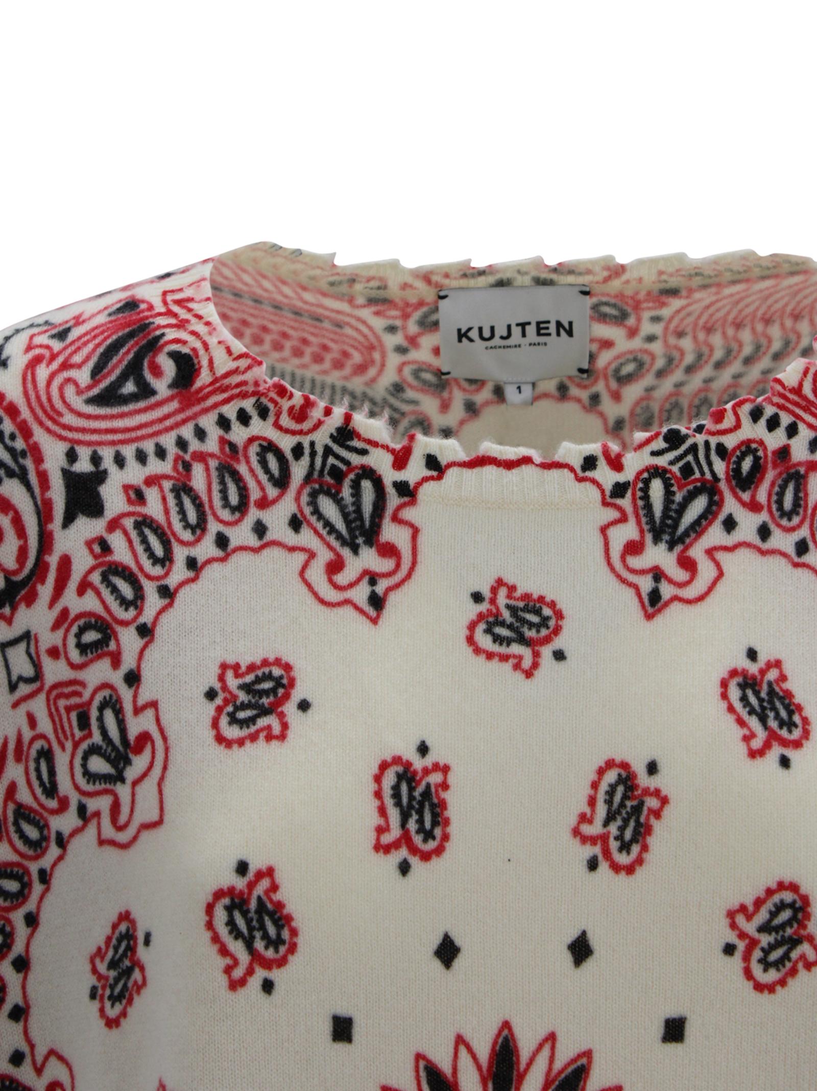 Maglia in cashmere con stampa Kujten F3221 2512 