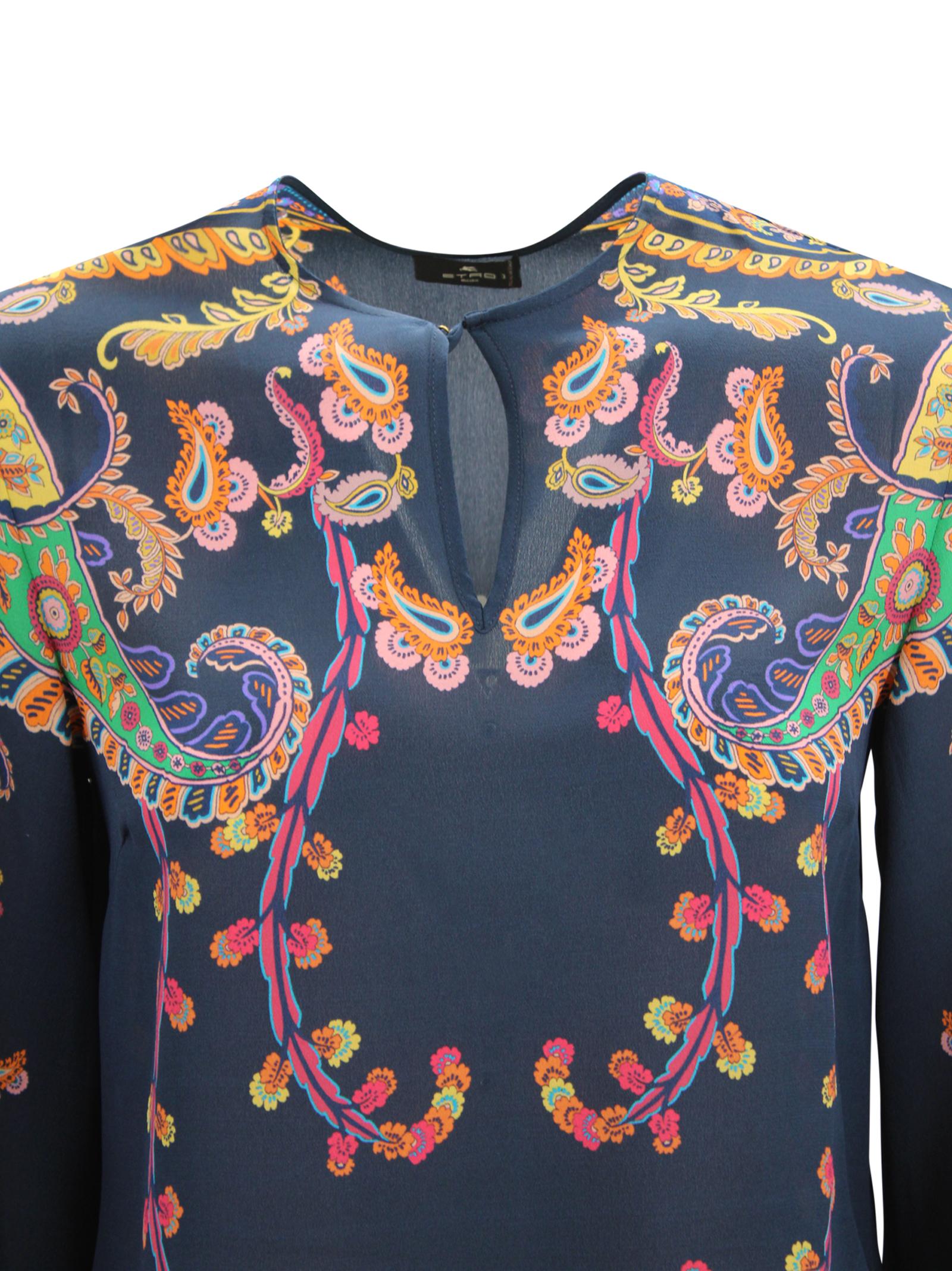 Blusa con Stampa Paisley Etro Milano WRJA0162 AKG23X0883 
