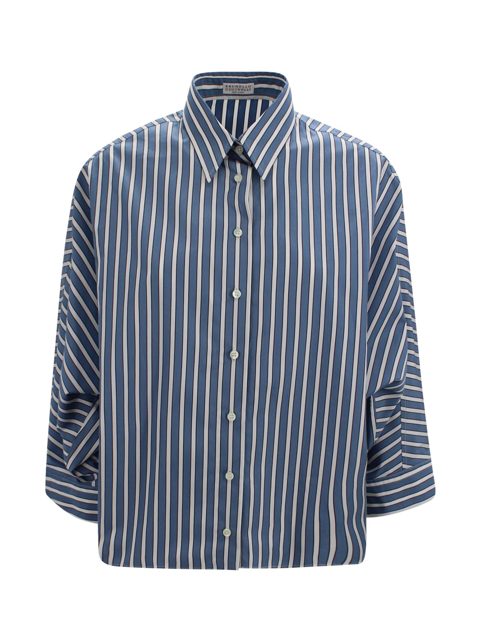 Camicia a righe Brunello Cucinelli MH749MX716 C001 