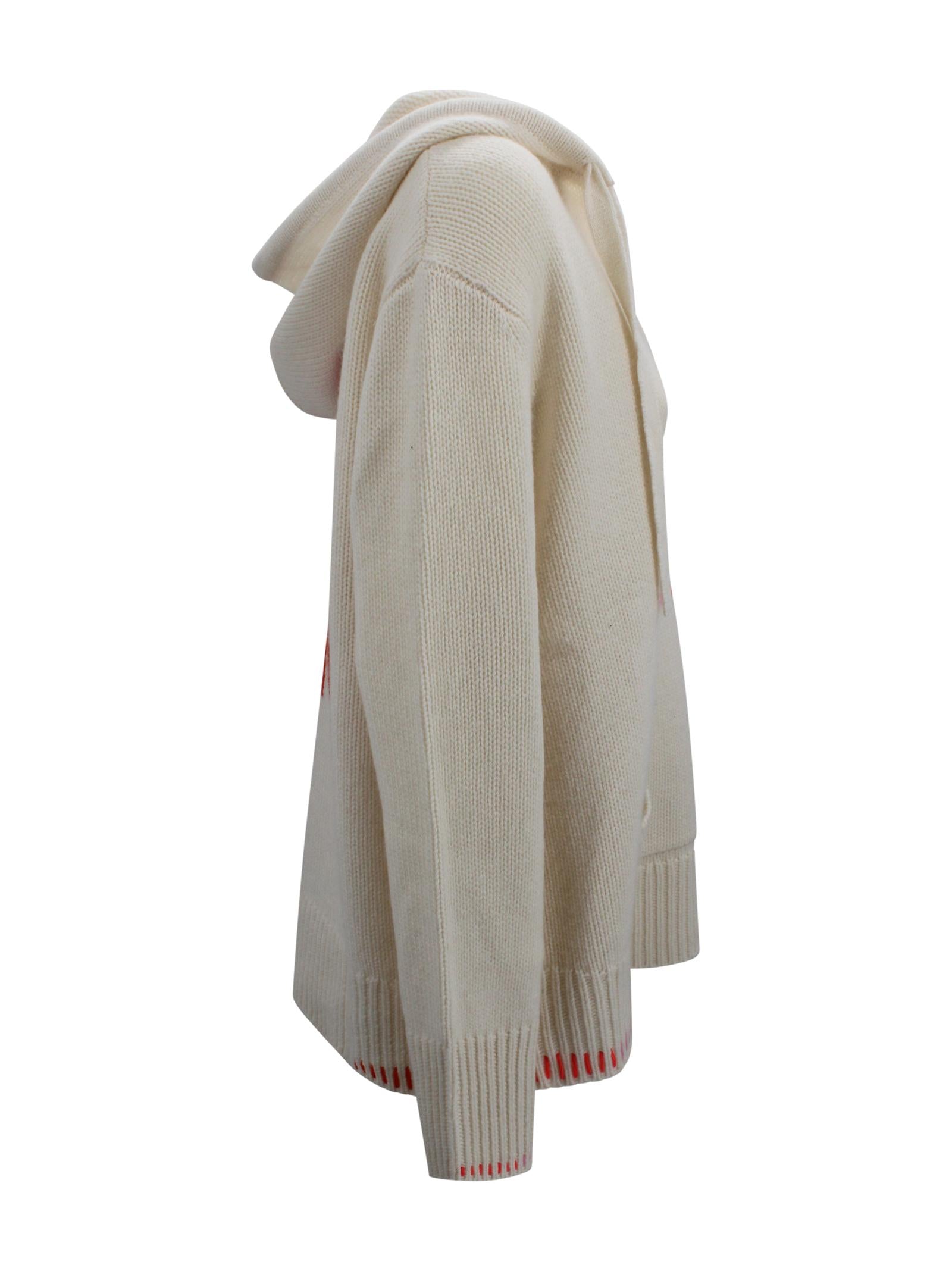 Felpa con cappuccio Solmar in cashmere Kujten F5020 755 