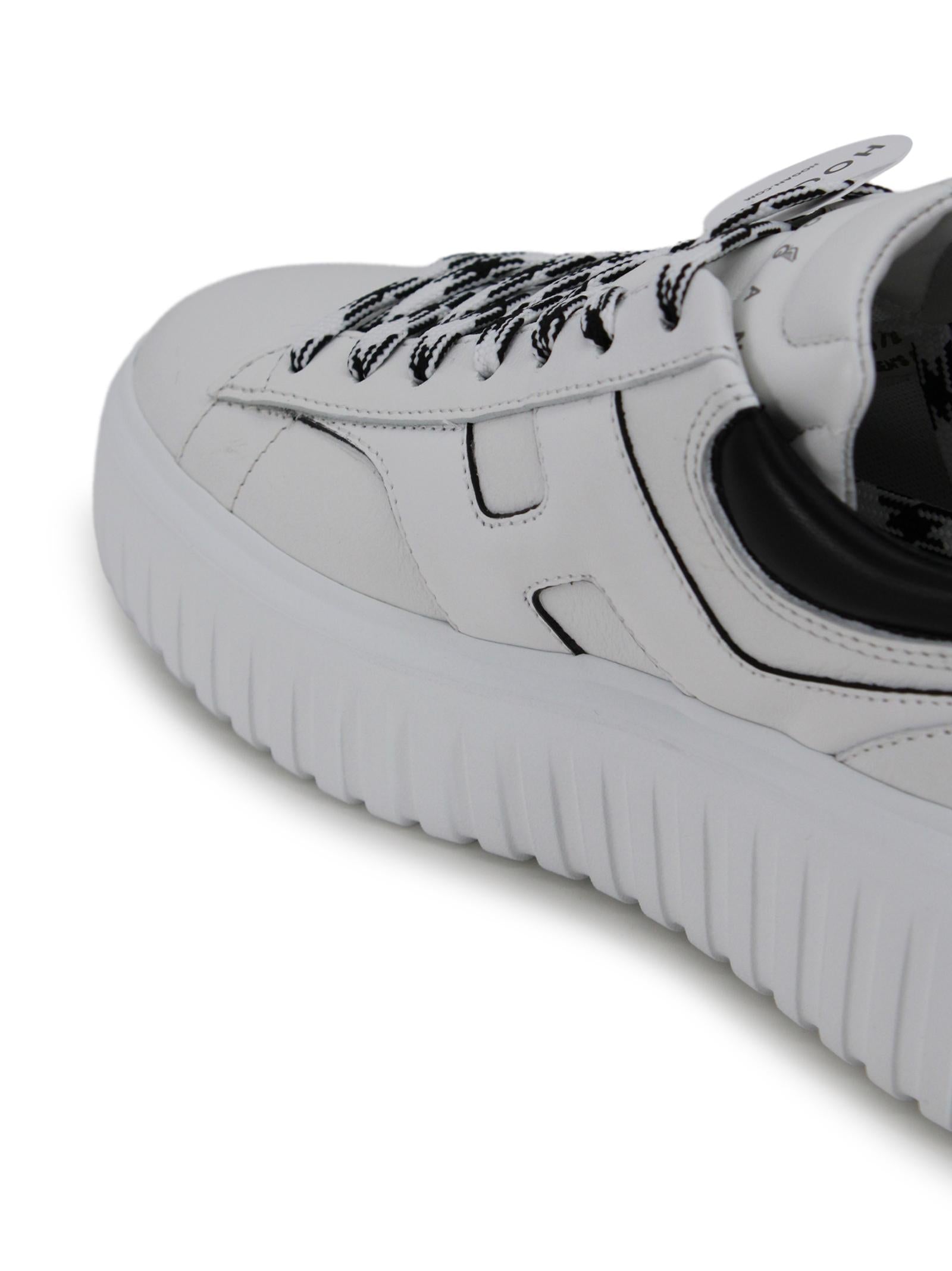 Sneakers in pelle con suola plateau HOGAN HXW6450FE93UY80001 B001 