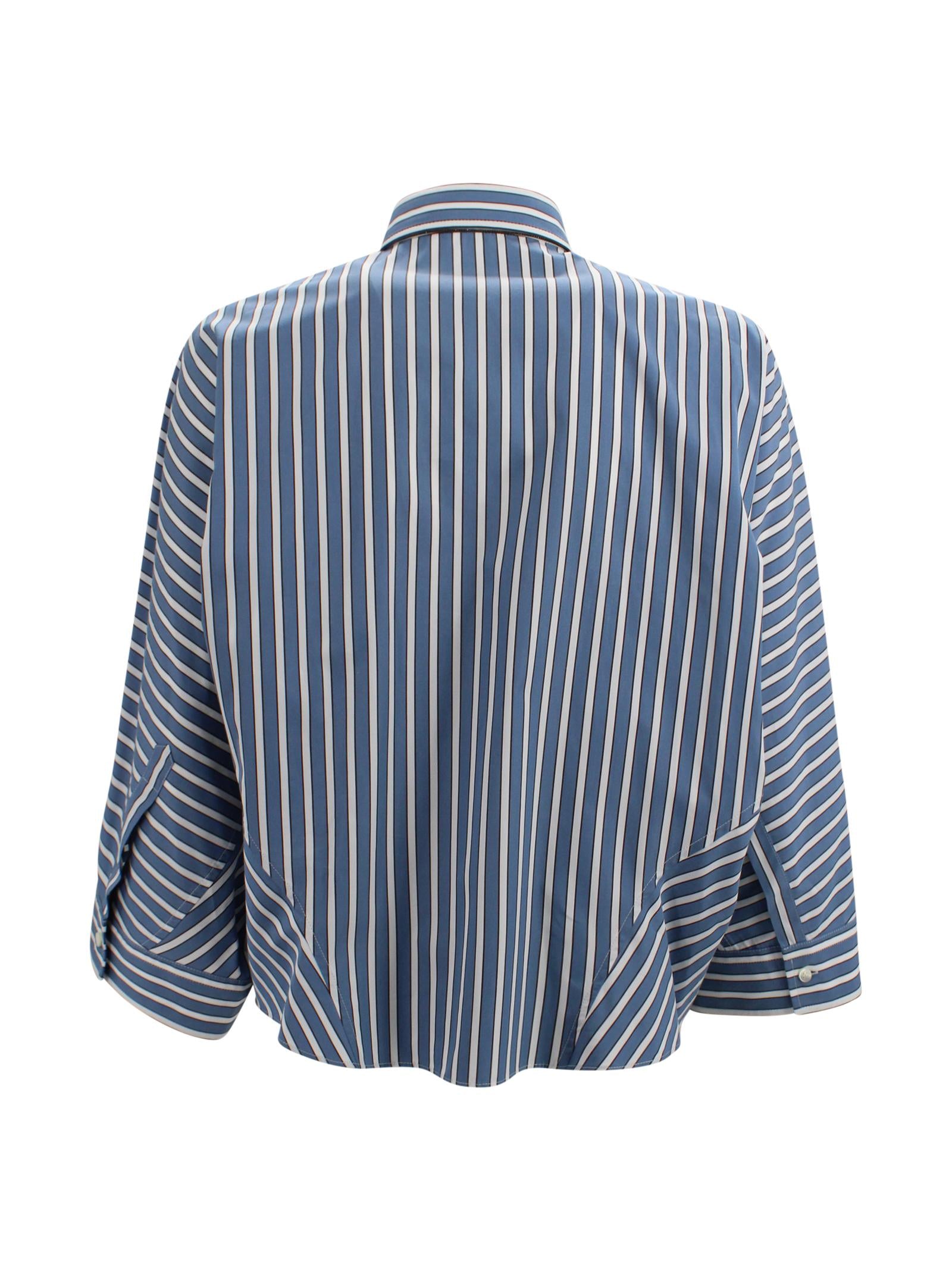 Camicia a righe Brunello Cucinelli MH749MX716 C001 