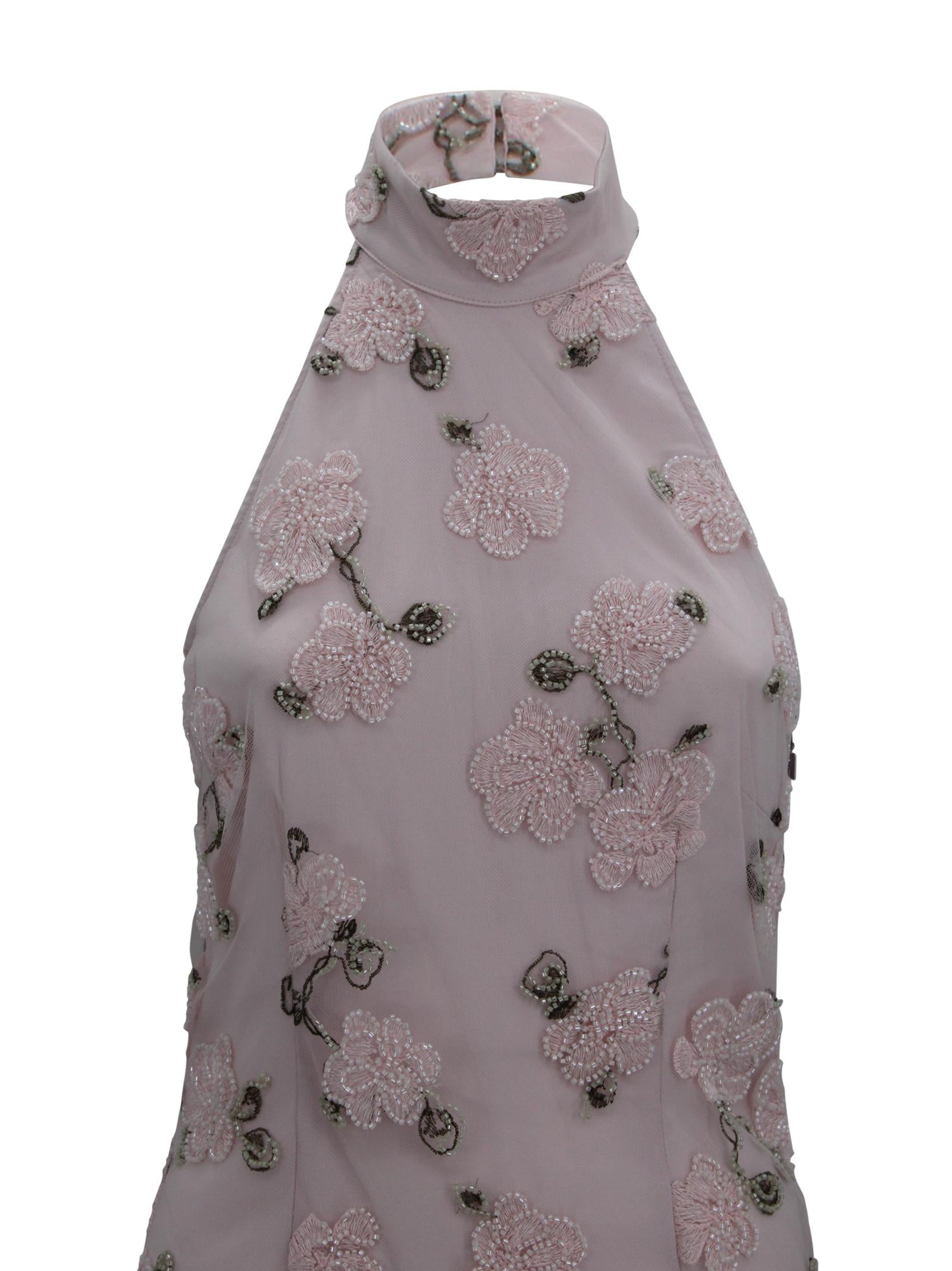 Abito lungo all'americana con stampa floreale e perline Rotate 1136743077 3077 