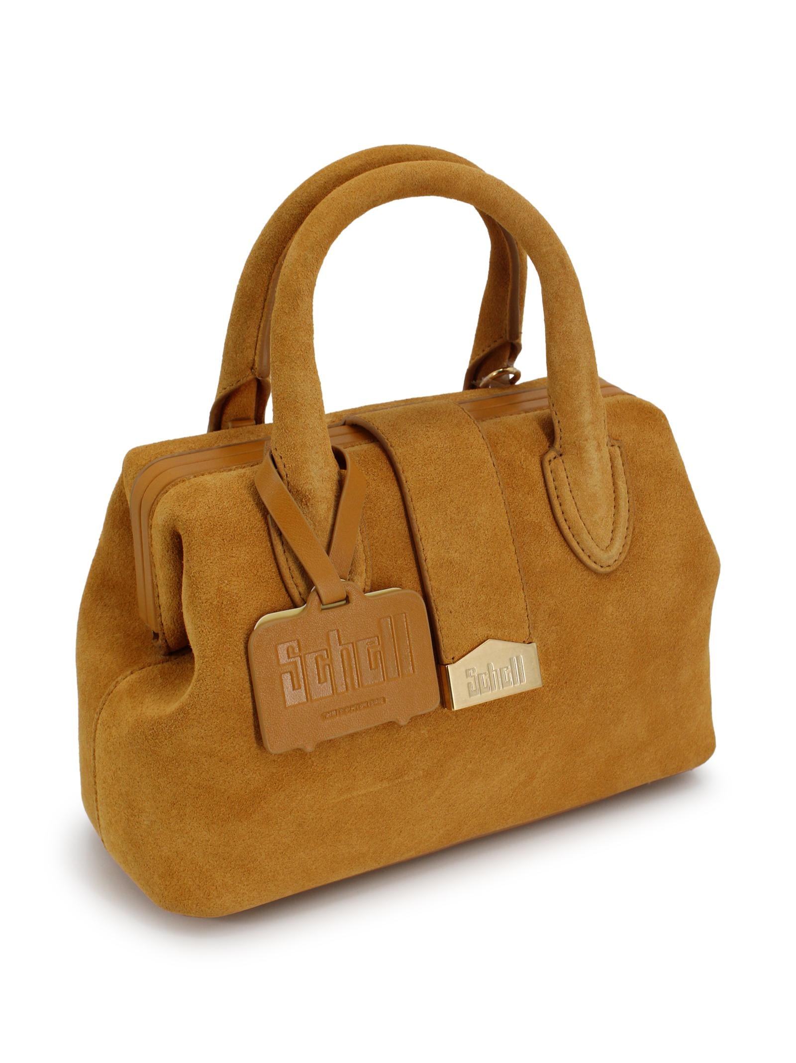 Small suede doctor bag SCHELL LEATHER COMPANY SRL DOCTOR BAG SMALL B00100B01406 