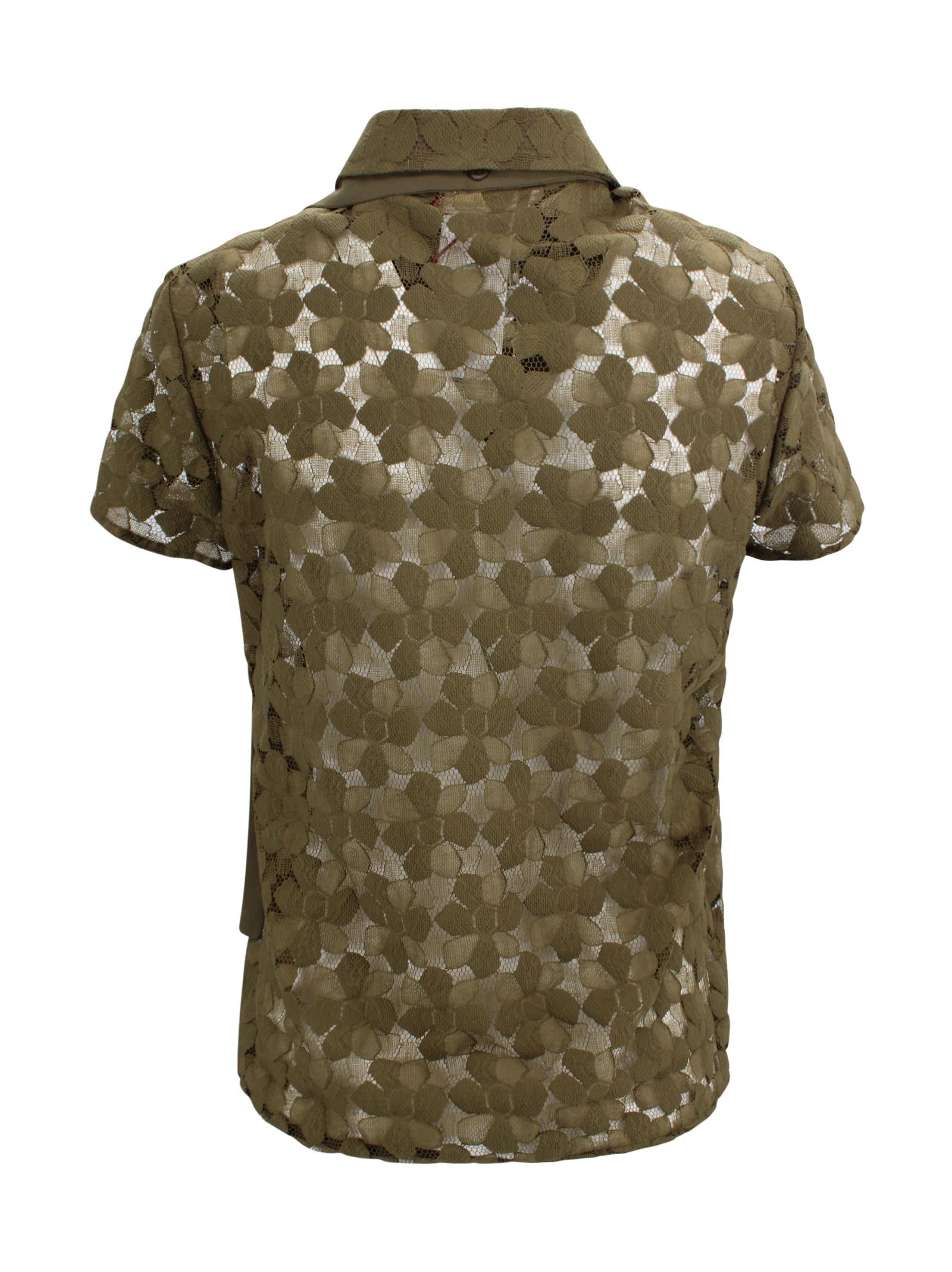 Maglia in pizzo con colletto e scollo a V Max Mara Studio 2616941011600 001 