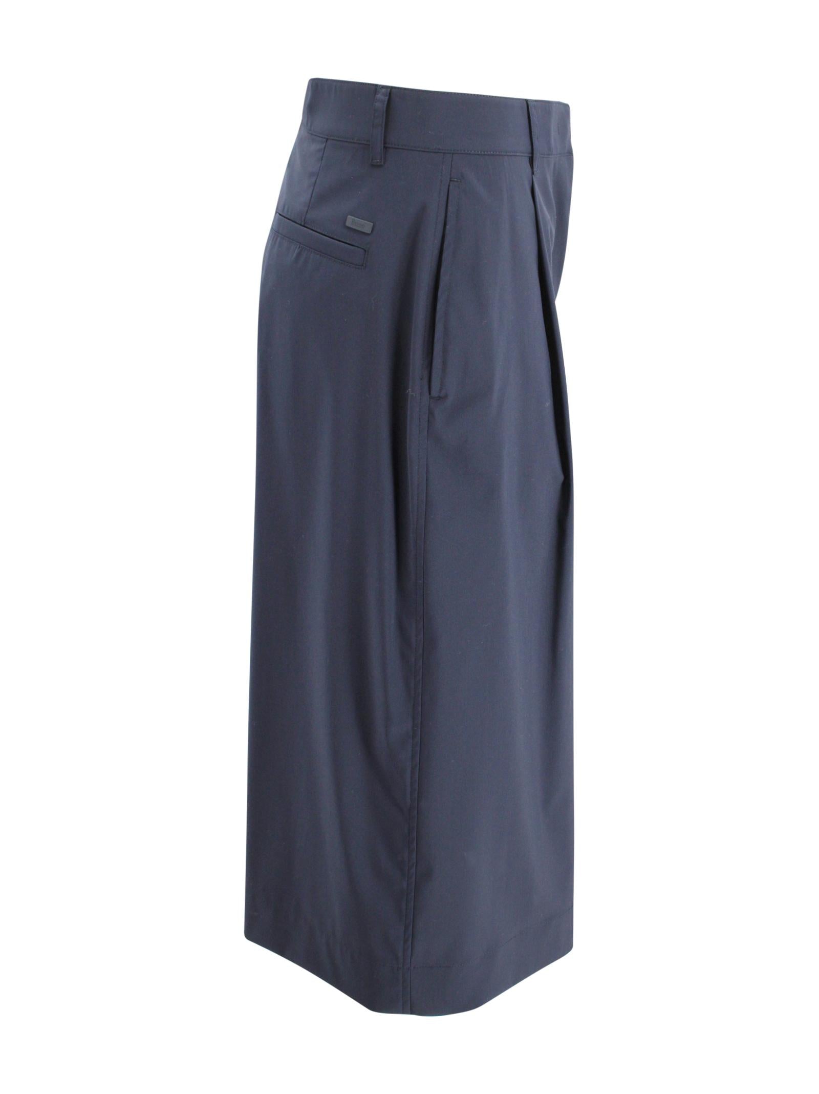 Bermuda Vita Alta in Cotone Herno PT000225D 334849200 