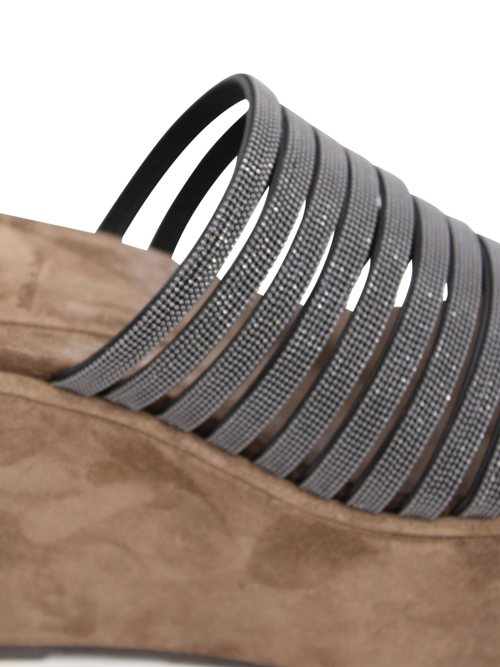 Sandali con plateau Brunello Cucinelli MZGAG3240 C101 