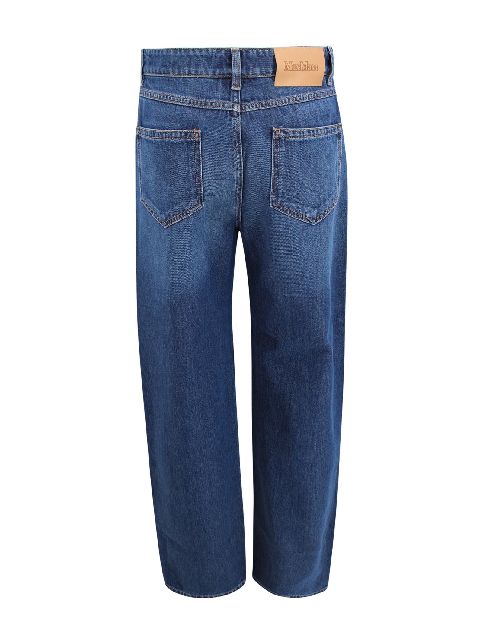 Jeans a 5 tasche dalla silhouette baggy Max Mara Studio 2616181011600 005 