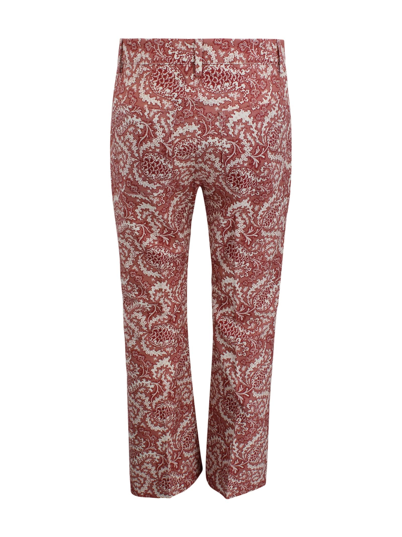 Pantaloni a vita alta con stampa floreale Max Mara Weekend 2615131162600 009 