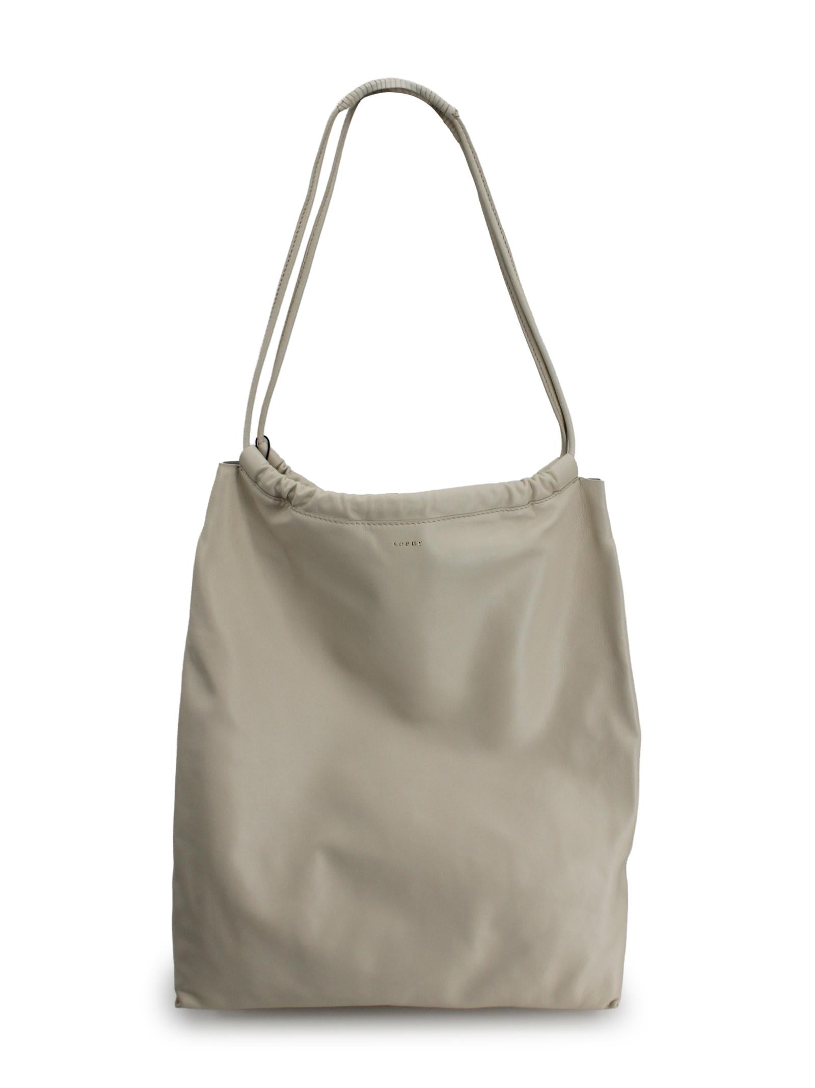 Borsa tote Sia con arricciature SOEUR SEM0841SIA ECR1526S 