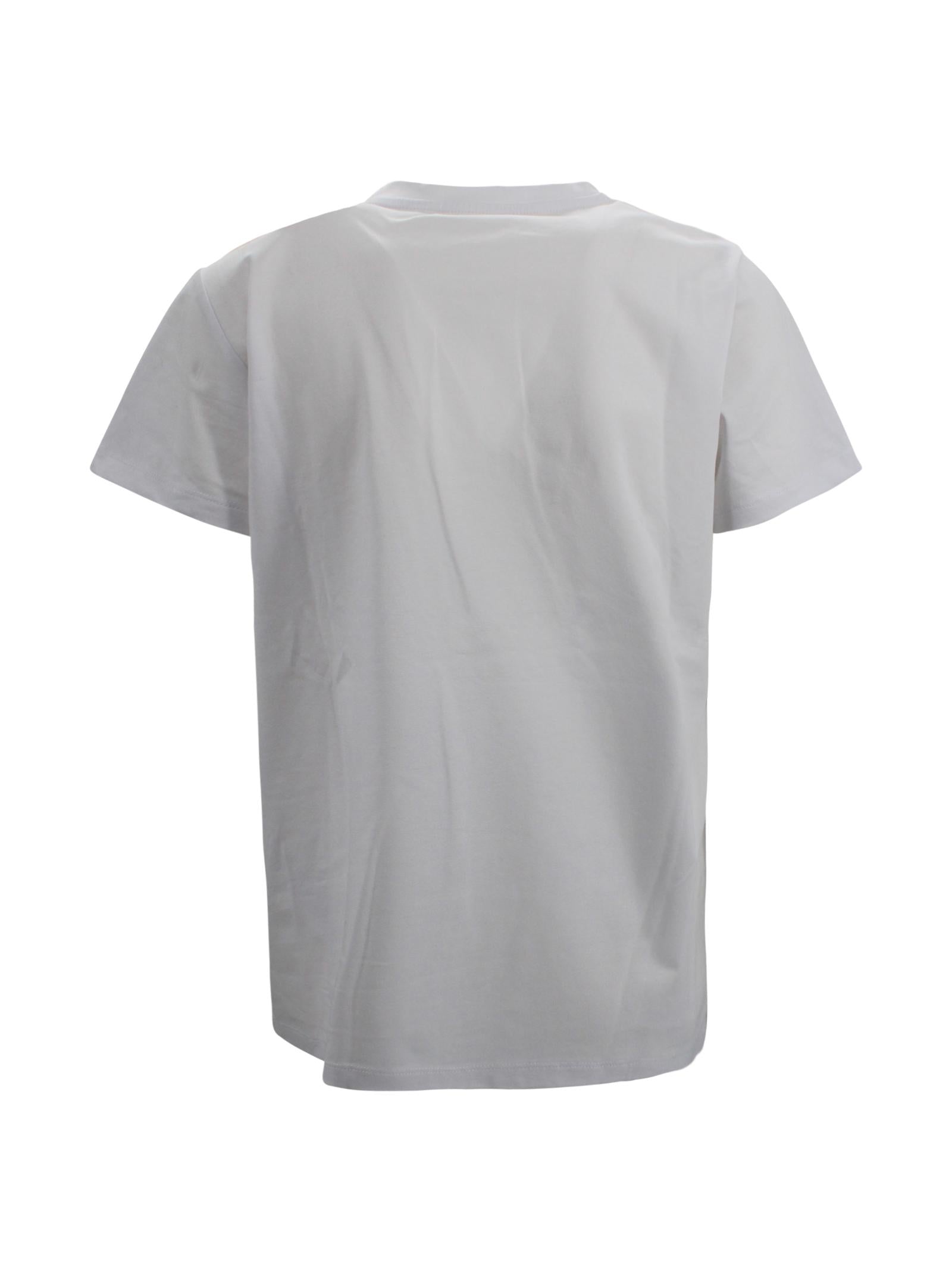 T-shirt a maniche corte con ricamo sul petto<BR/><BR/> P.A.R.O.S.H. D110654R 001 