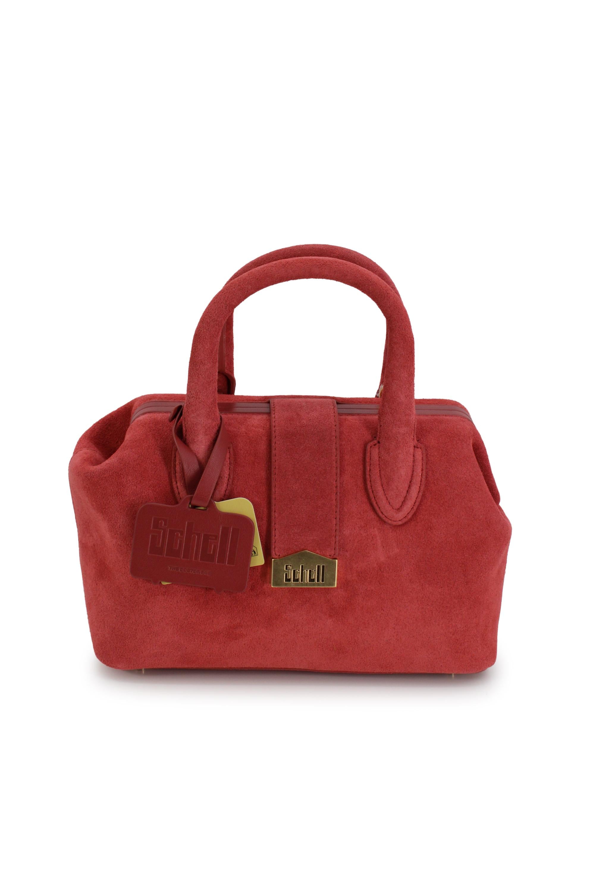 Small suede doctor bag SCHELL LEATHER COMPANY SRL DOCTOR BAG SMALL B00100C02020 