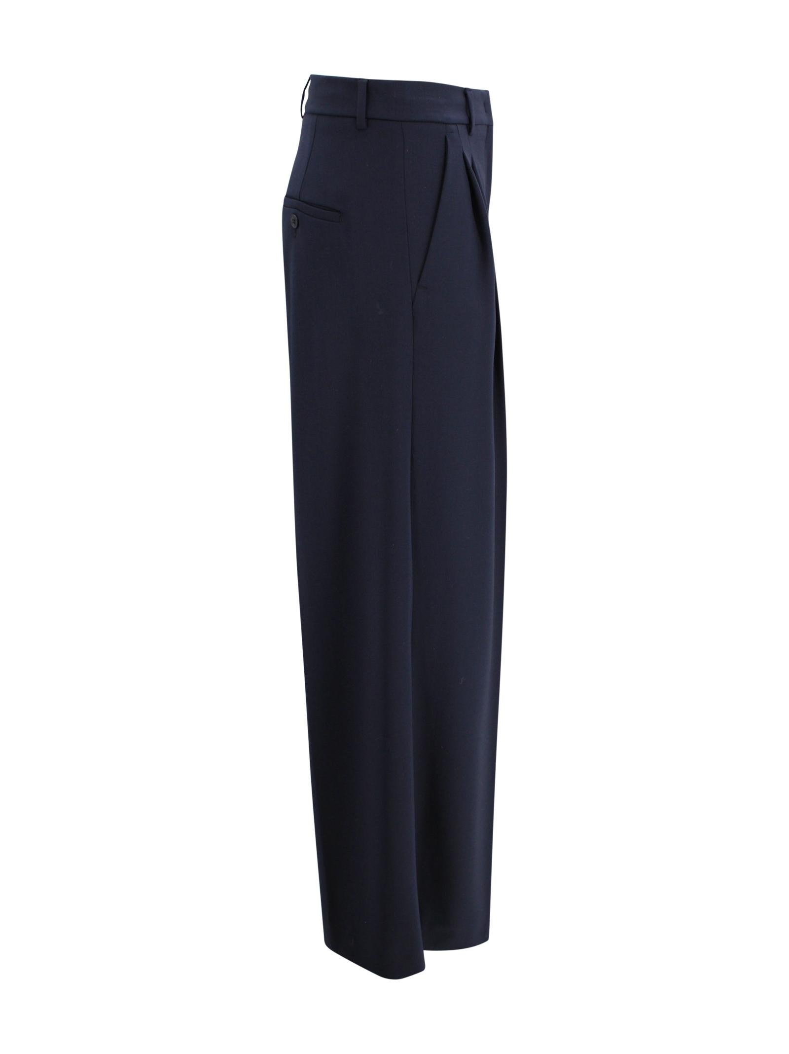 Pantalone palazzo in lana stretch Max Mara Weekend 2615131061600 001 