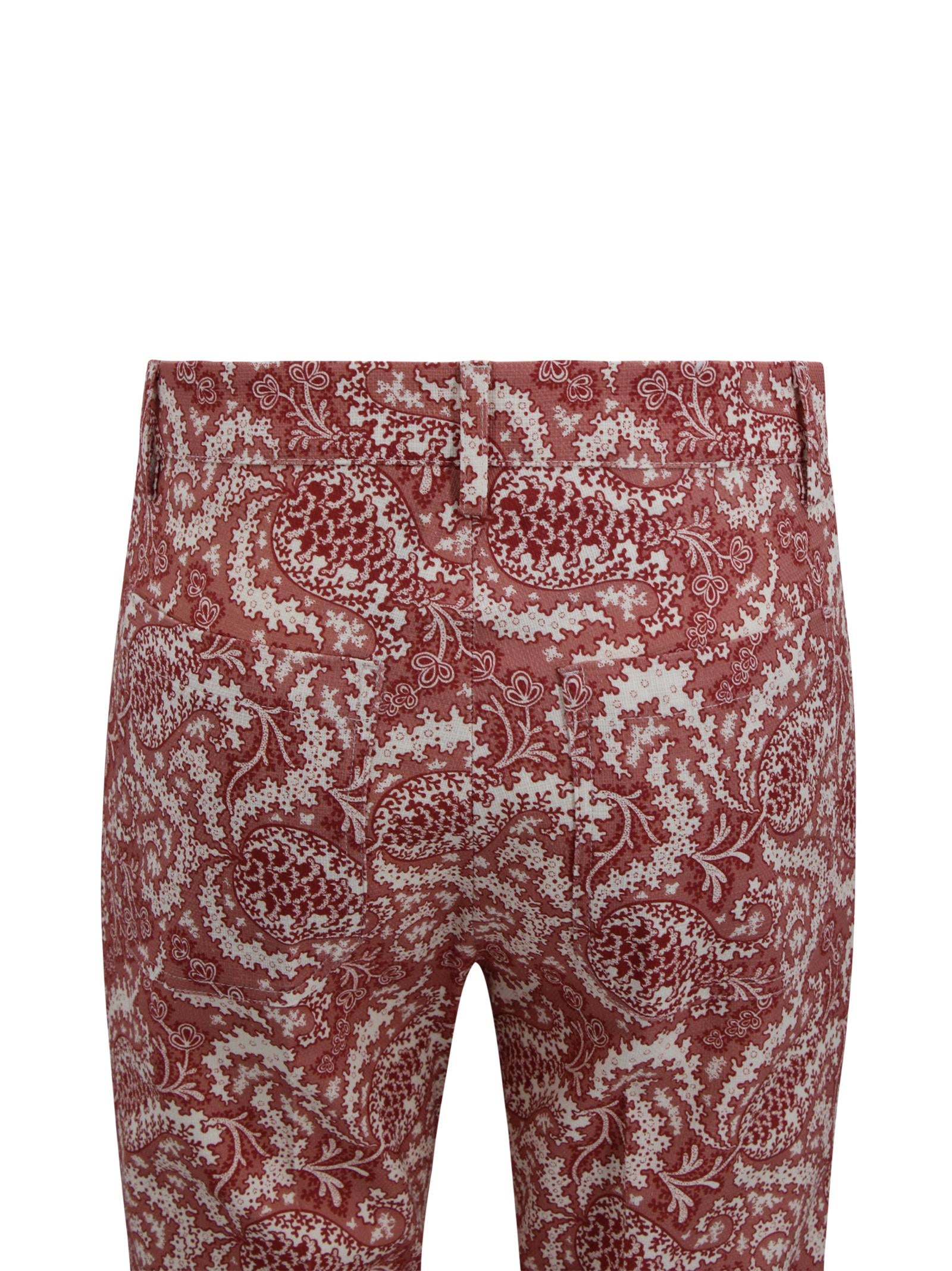 Pantaloni a vita alta con stampa floreale Max Mara Weekend 2615131162600 009 
