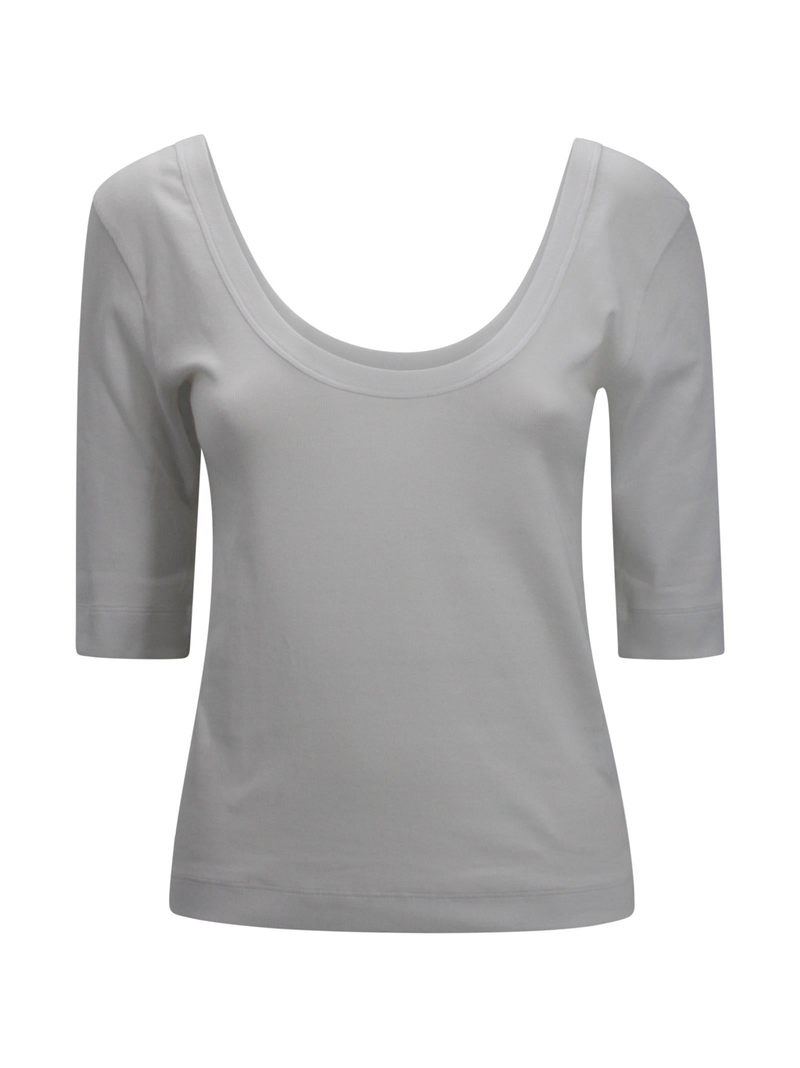 T-shirt con Scollo Ampio e Dettaglio Monile Brunello Cucinelli M0TC8FX220 C159 