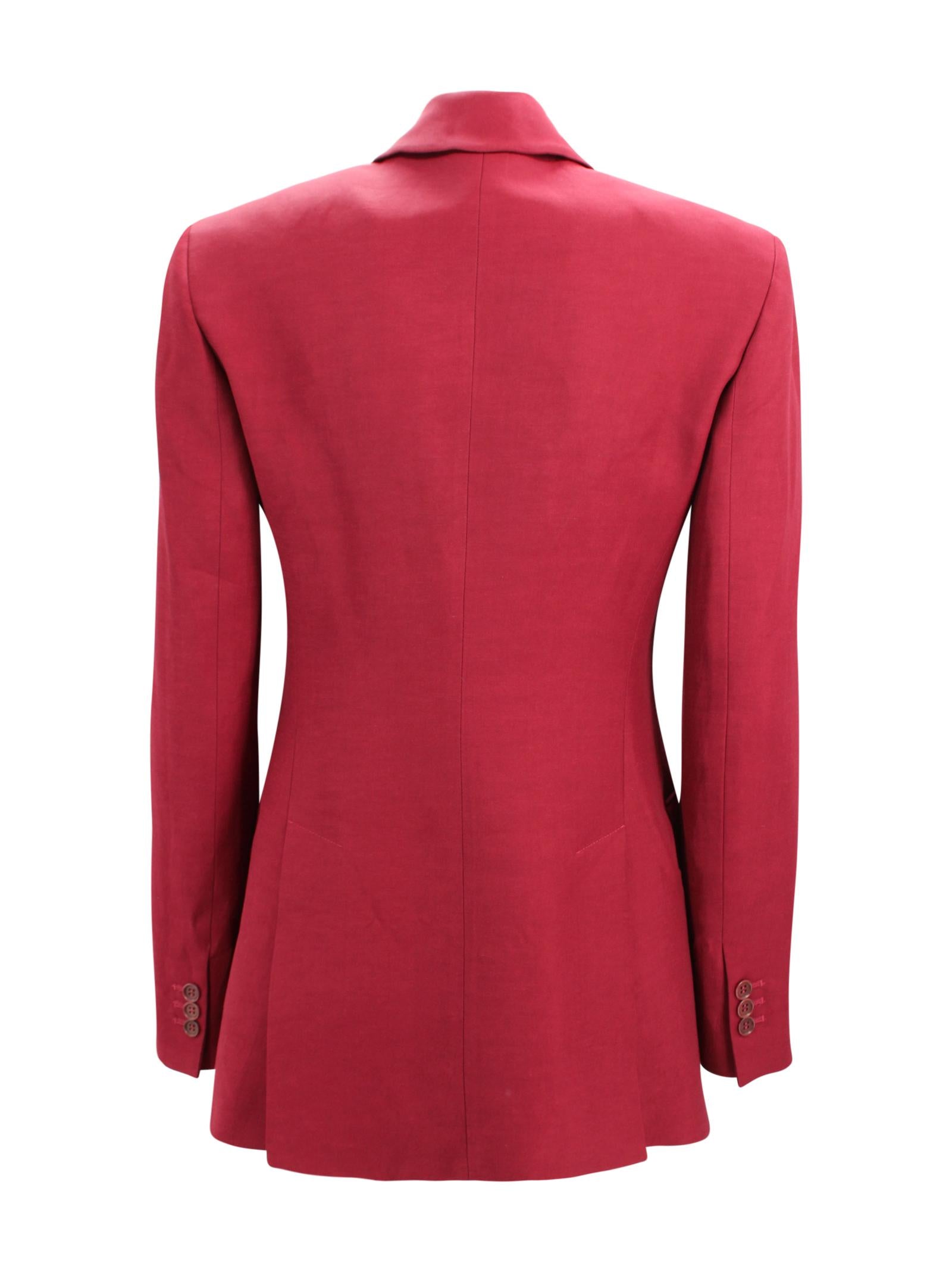 Giacca doppiopetto rossa P.A.R.O.S.H. D420449 010 